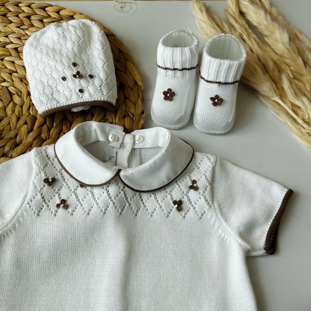 COPERTINA BEIGE CON PAGLIACCETTO IN FILO - Noi da piccoli