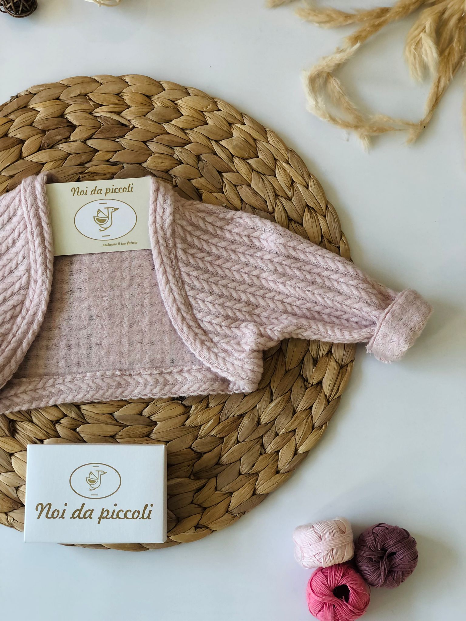 COPRISPALLE ROSA TRECCINE - Noi da piccoli