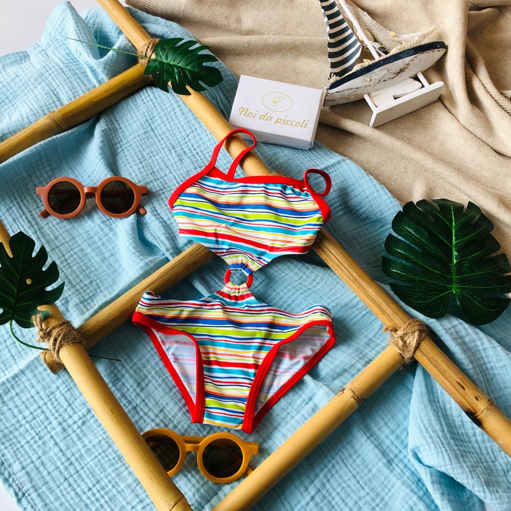 COSTUME INTERO RIGHE RED - Noi da piccoli