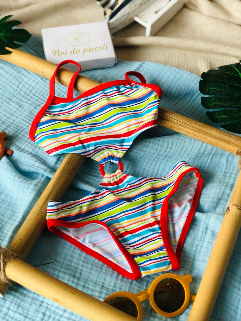 COSTUME INTERO RIGHE RED - Noi da piccoli