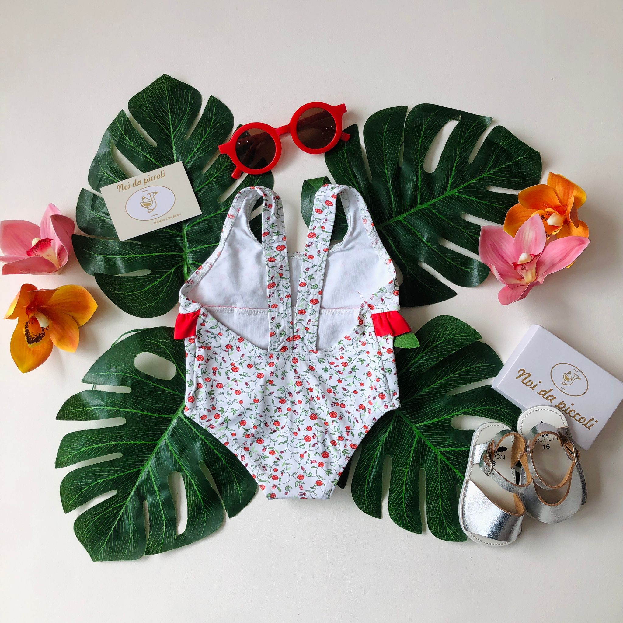 COSTUME INTERO WHITE AND RED - Noi da piccoli