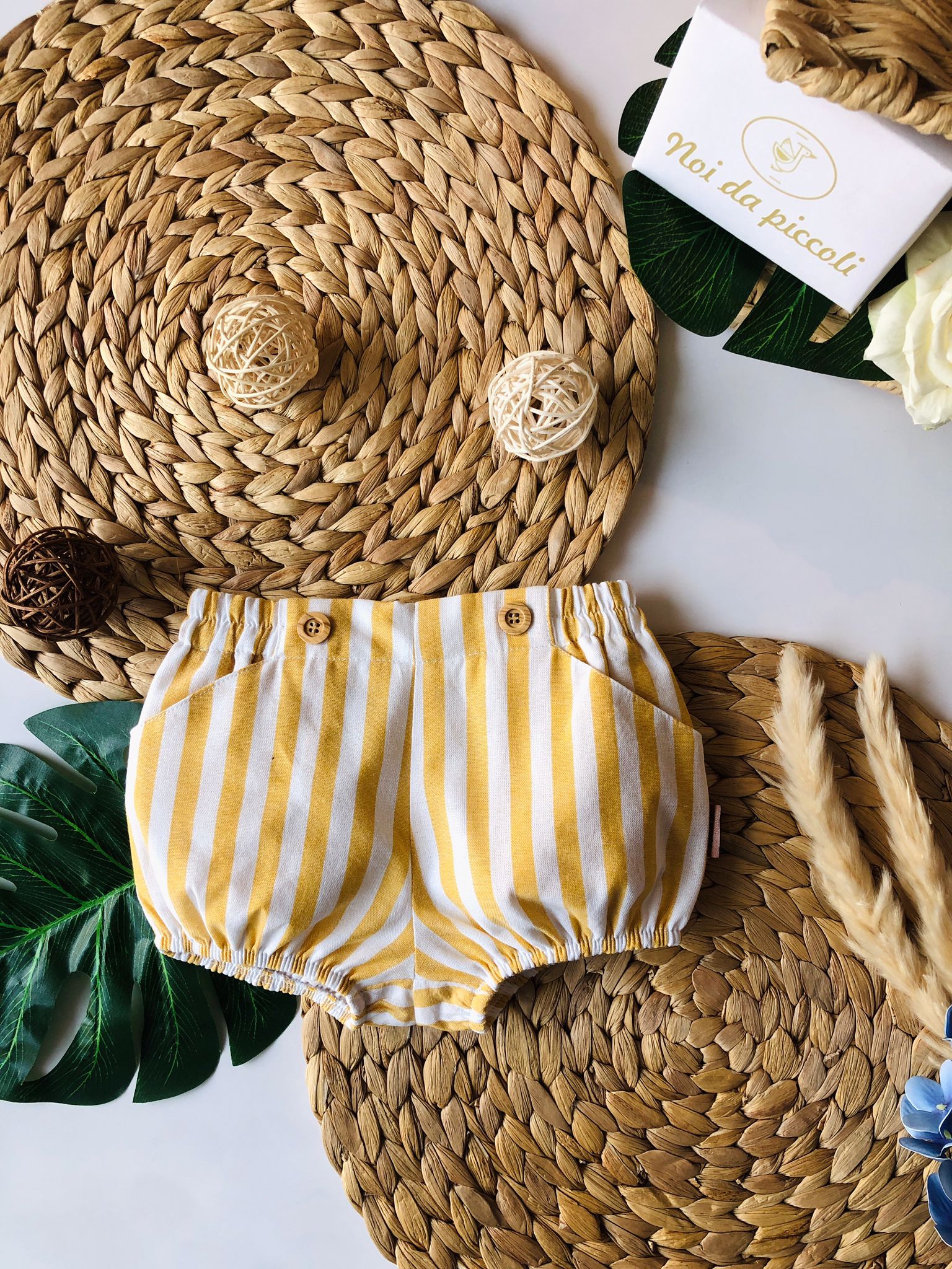 CULOTTINA RIGHE MUSTARD - Noi da piccoli