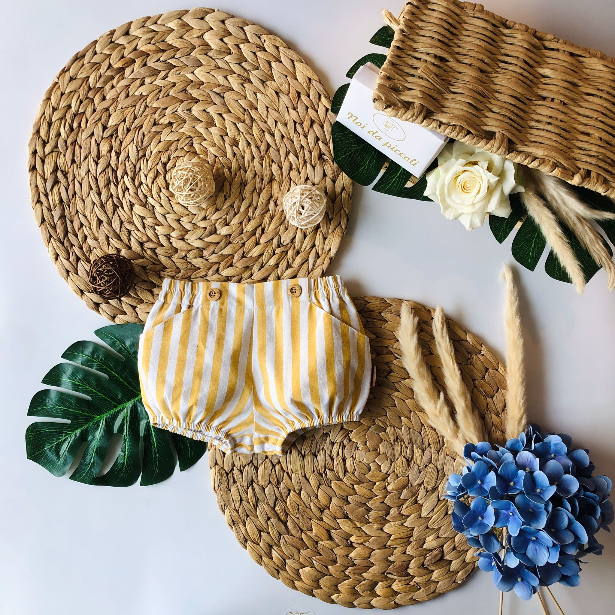 CULOTTINA RIGHE MUSTARD - Noi da piccoli