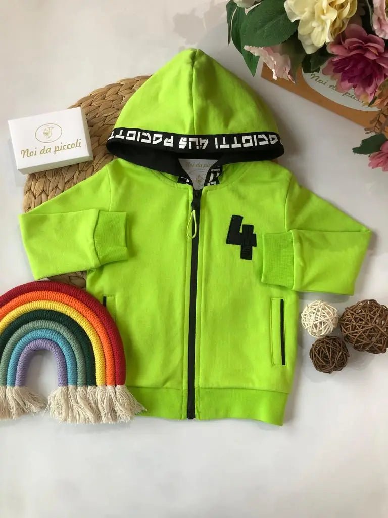 FELPA VERDE LIME - Noi da piccoli