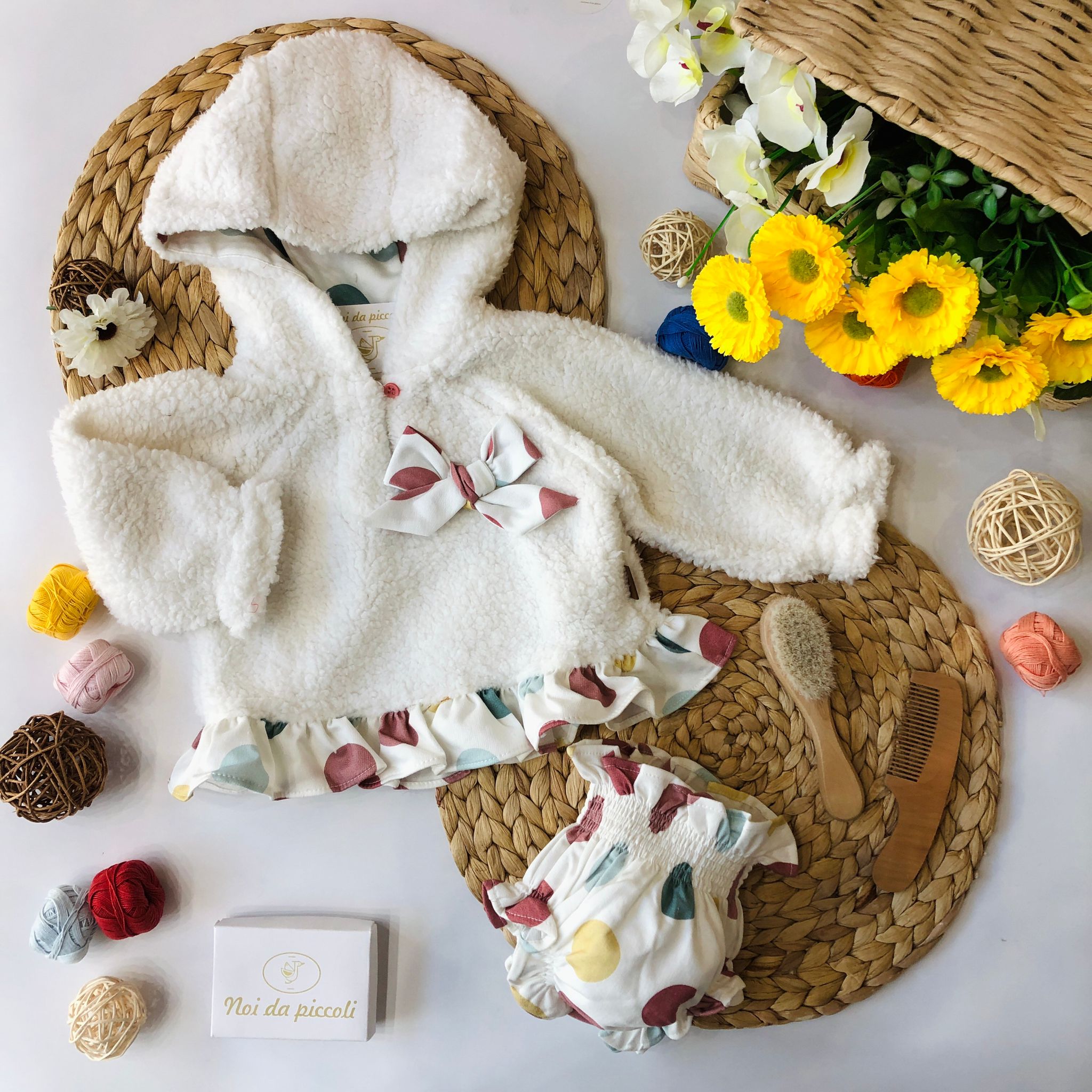 FELPINA CON CULOTTE POIS - Noi da piccoli