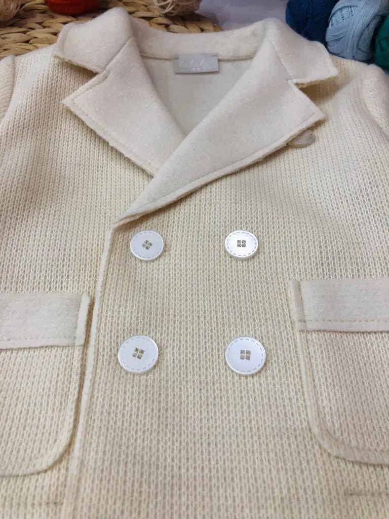 GIACCA BEIGE DOPPIO PETTO - Noi da piccoli