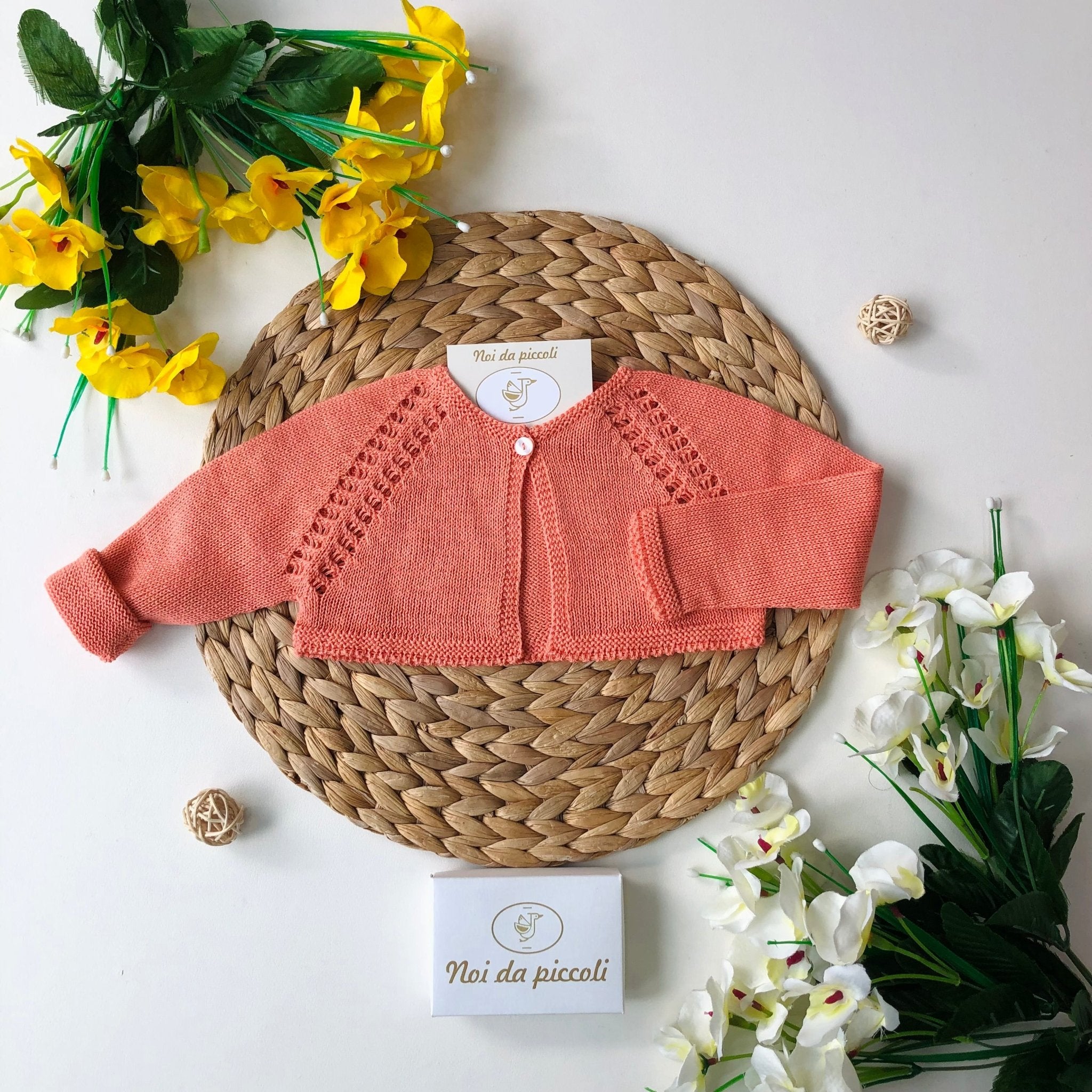 GOLFINO IN FILO ARANCIO CORTO - Noi da piccoli