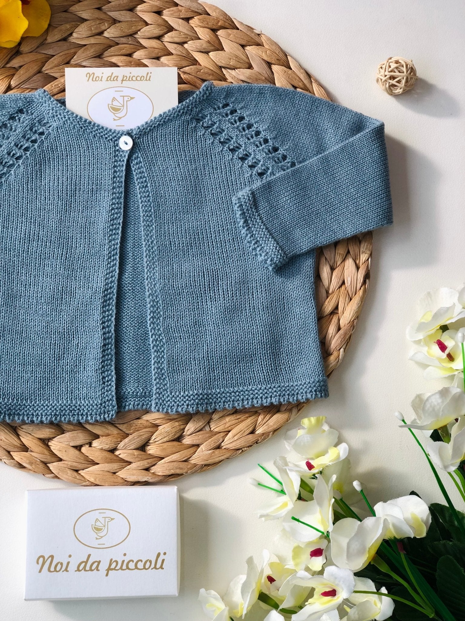 GOLFINO IN FILO TURQUESE LUNGO - Noi da piccoli