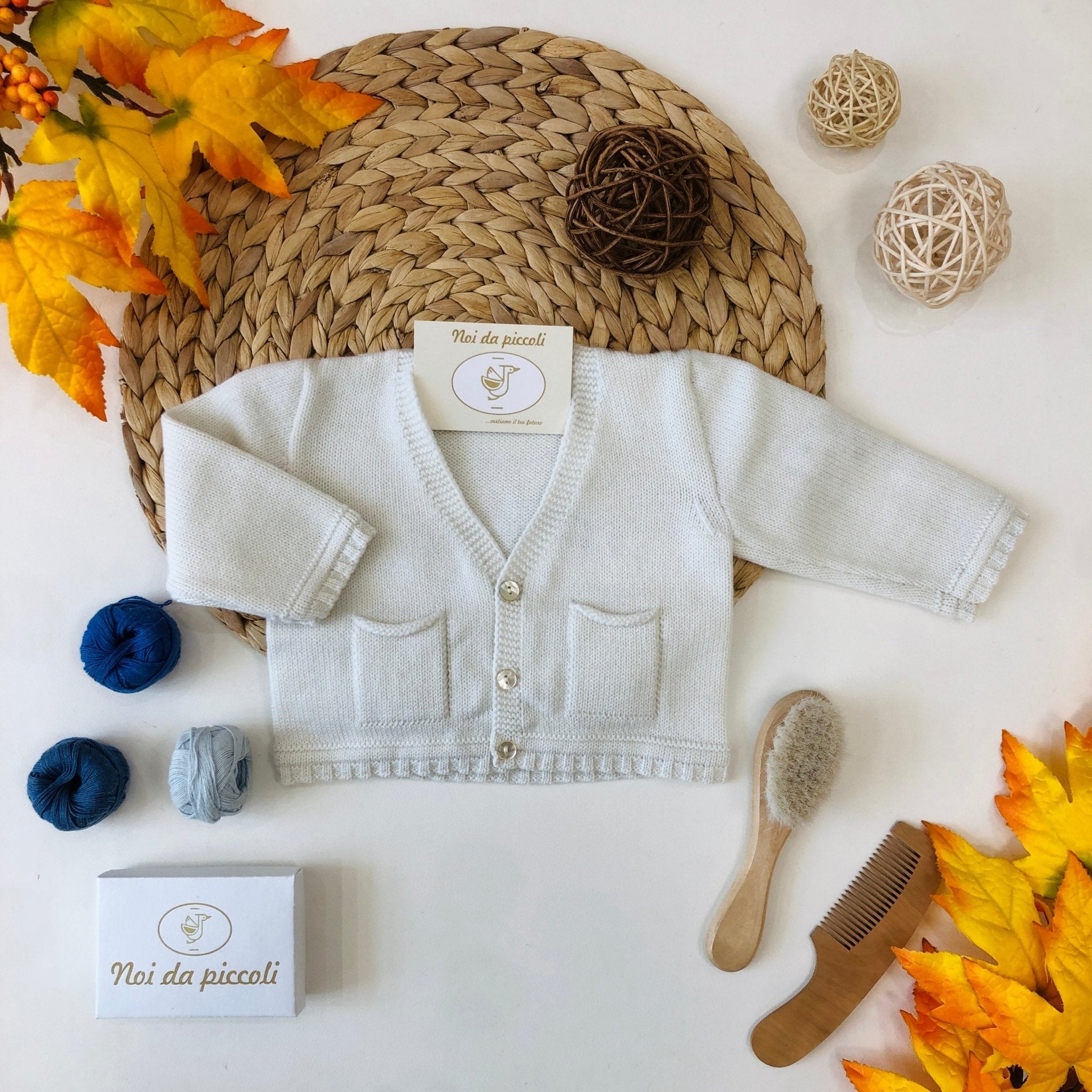 GOLFINO LATTE ORLATO QUADRETTI CALDO - Noi da piccoli