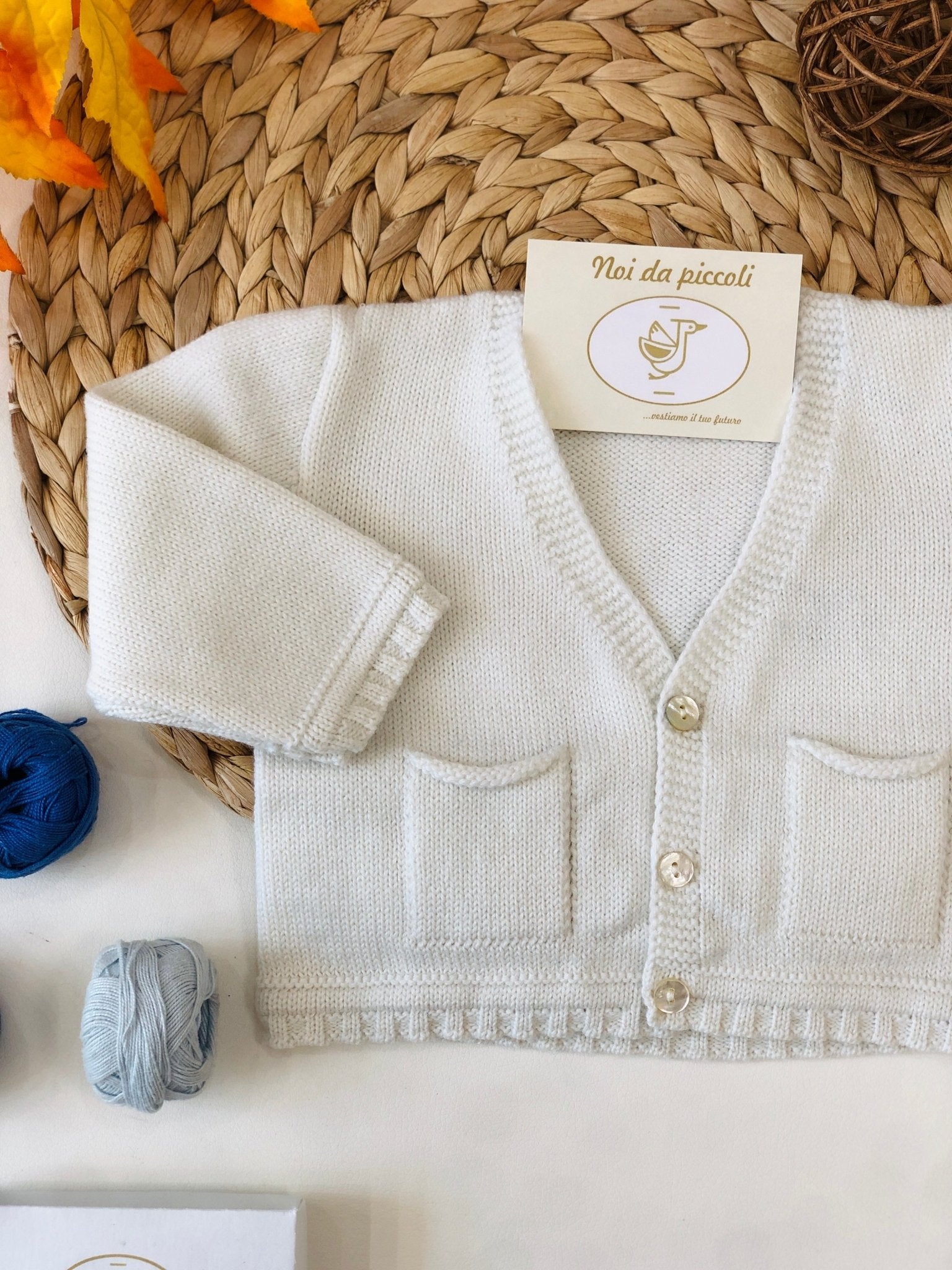 GOLFINO LATTE ORLATO QUADRETTI CALDO - Noi da piccoli