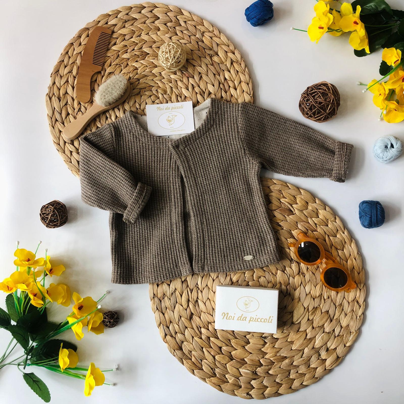 GOLFINO MARRONE CALDO COTONE - Noi da piccoli