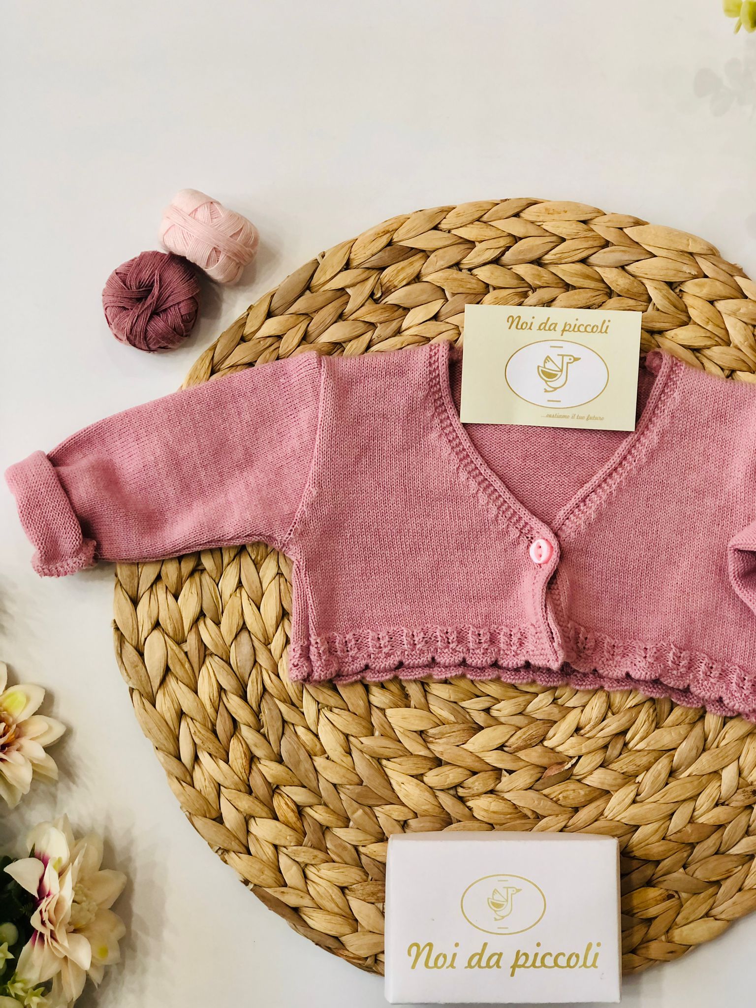 GOLFINO ROSA ANTICO ORLATO - Noi da piccoli