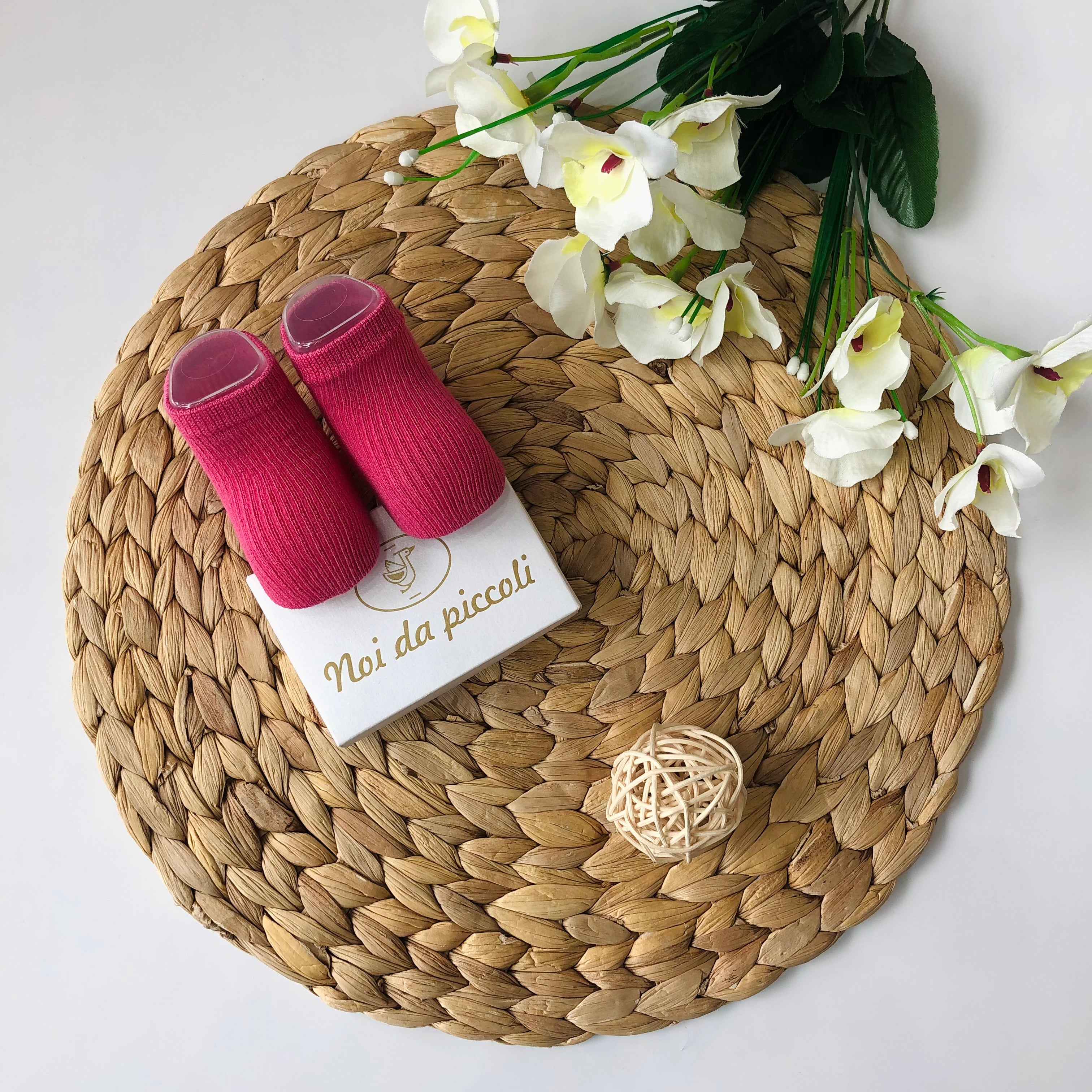 CALZINO IN COTONE FUXIA