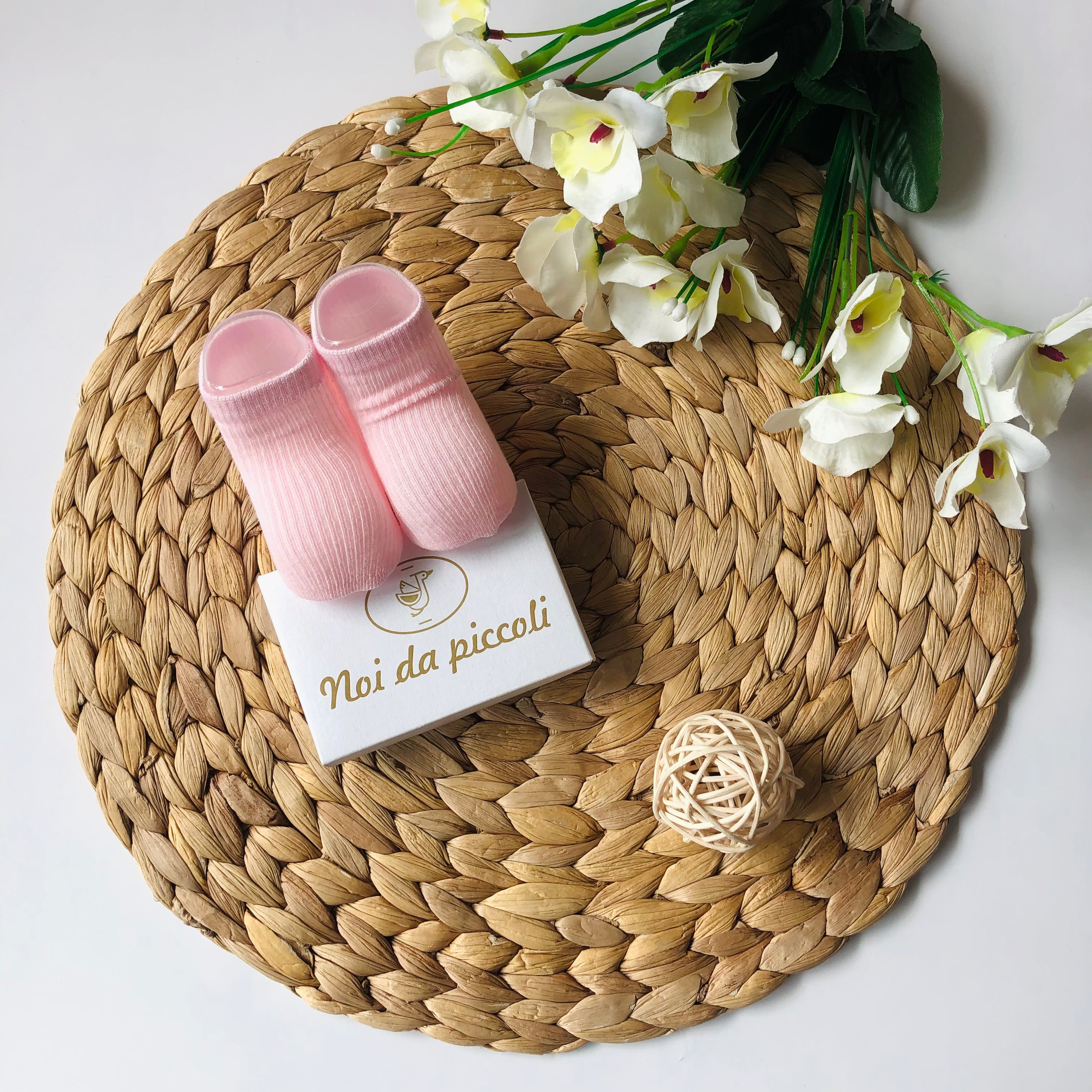 CALZINO IN COTONE ROSA