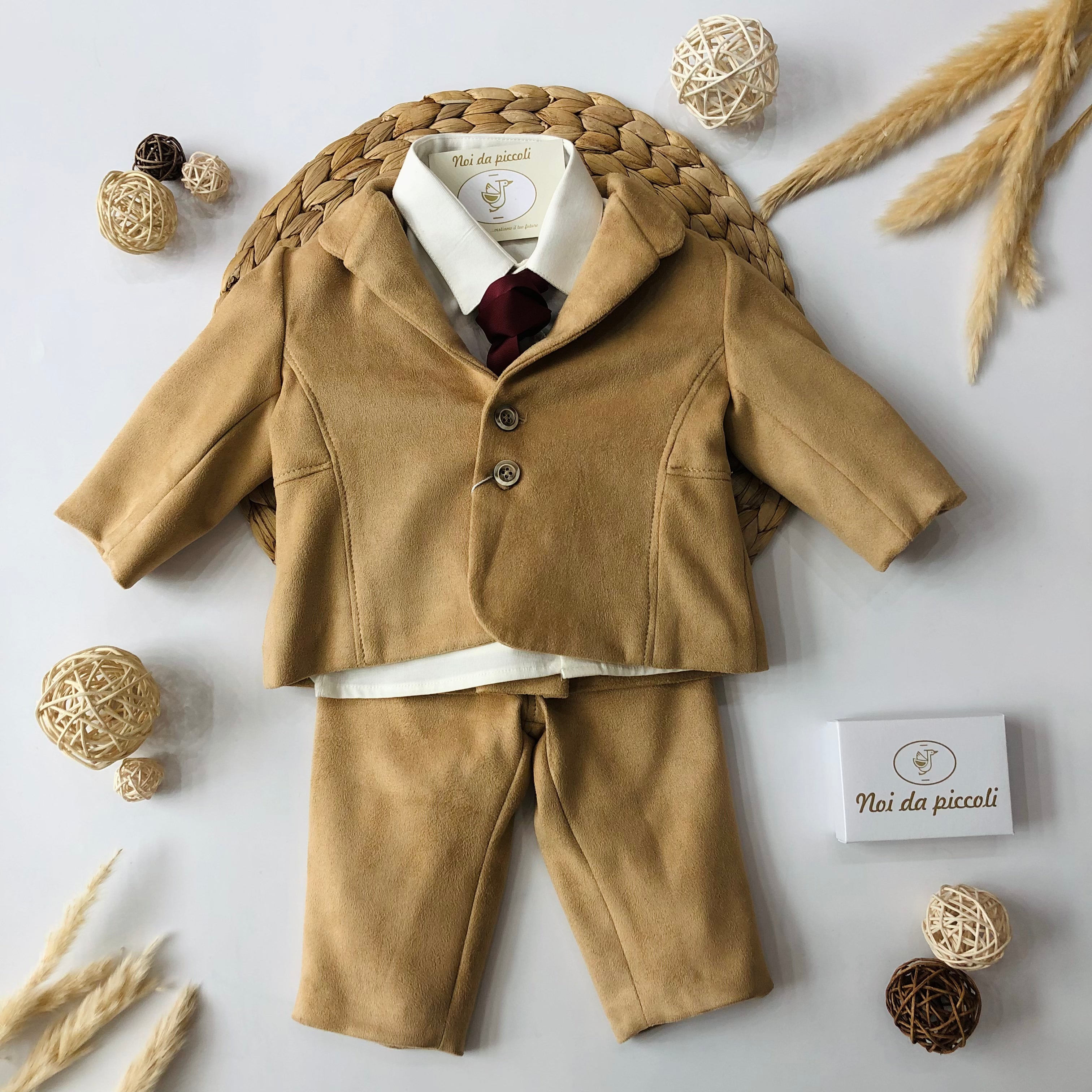 ENSEMBLE COMPLET EN DAIM 4 PIÈCES