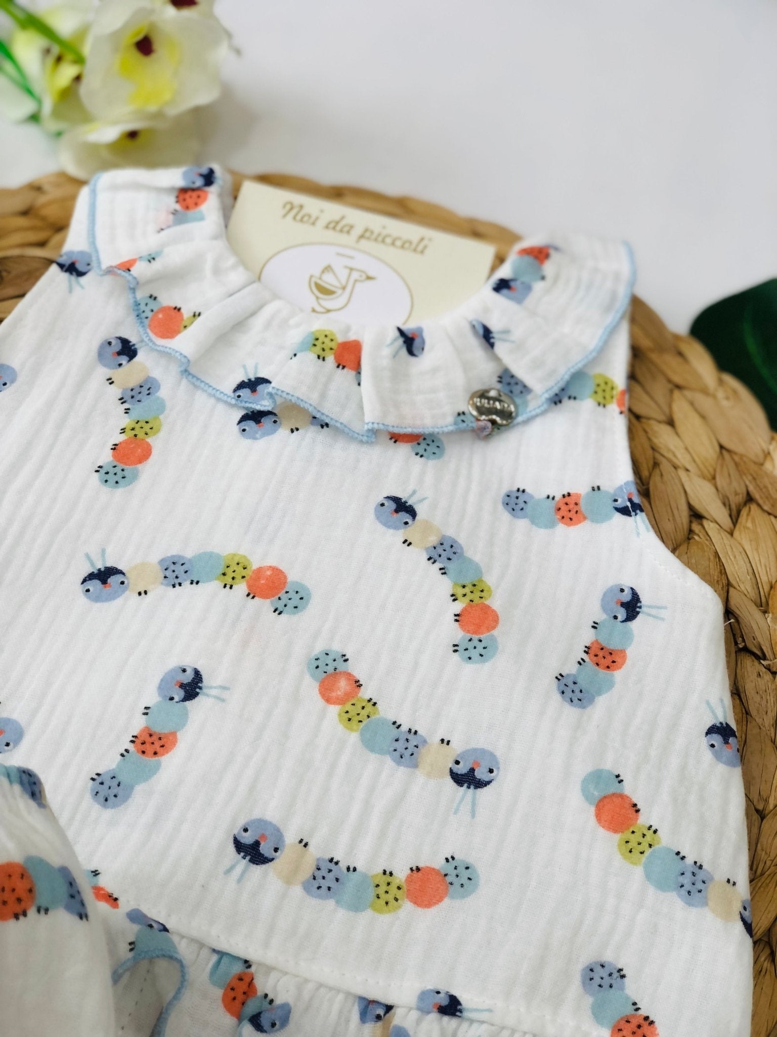 MAGLIA CON CULOTTE COTONE MUSSOLA ORUGA - Noi da piccoli