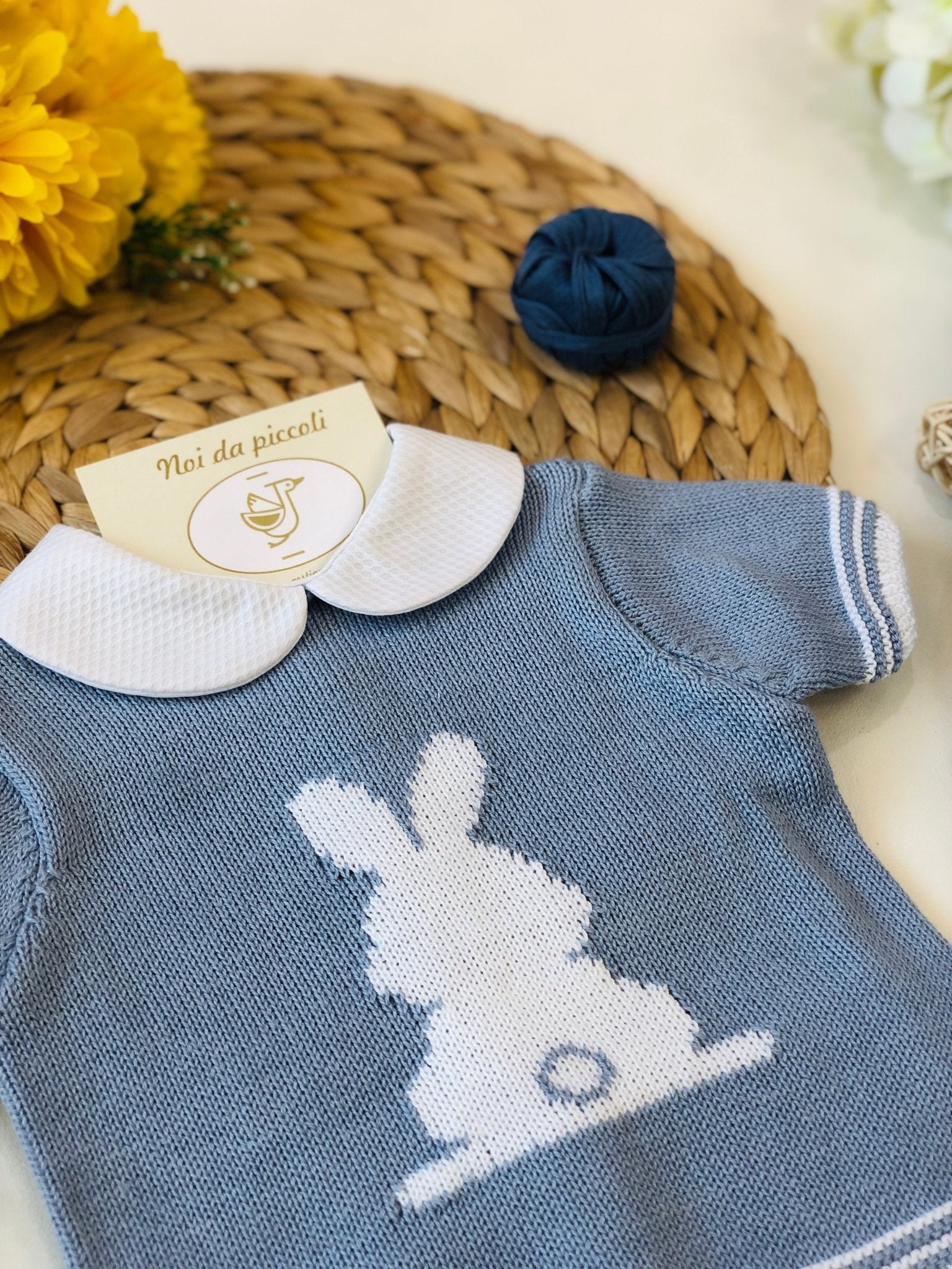 MAGLIA CON SHORT POLVERE BUNNY FILATO - Noi da piccoli