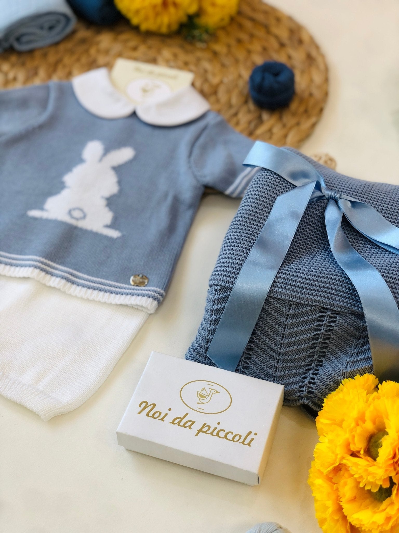 MAGLIA CON SHORT POLVERE BUNNY FILATO - Noi da piccoli