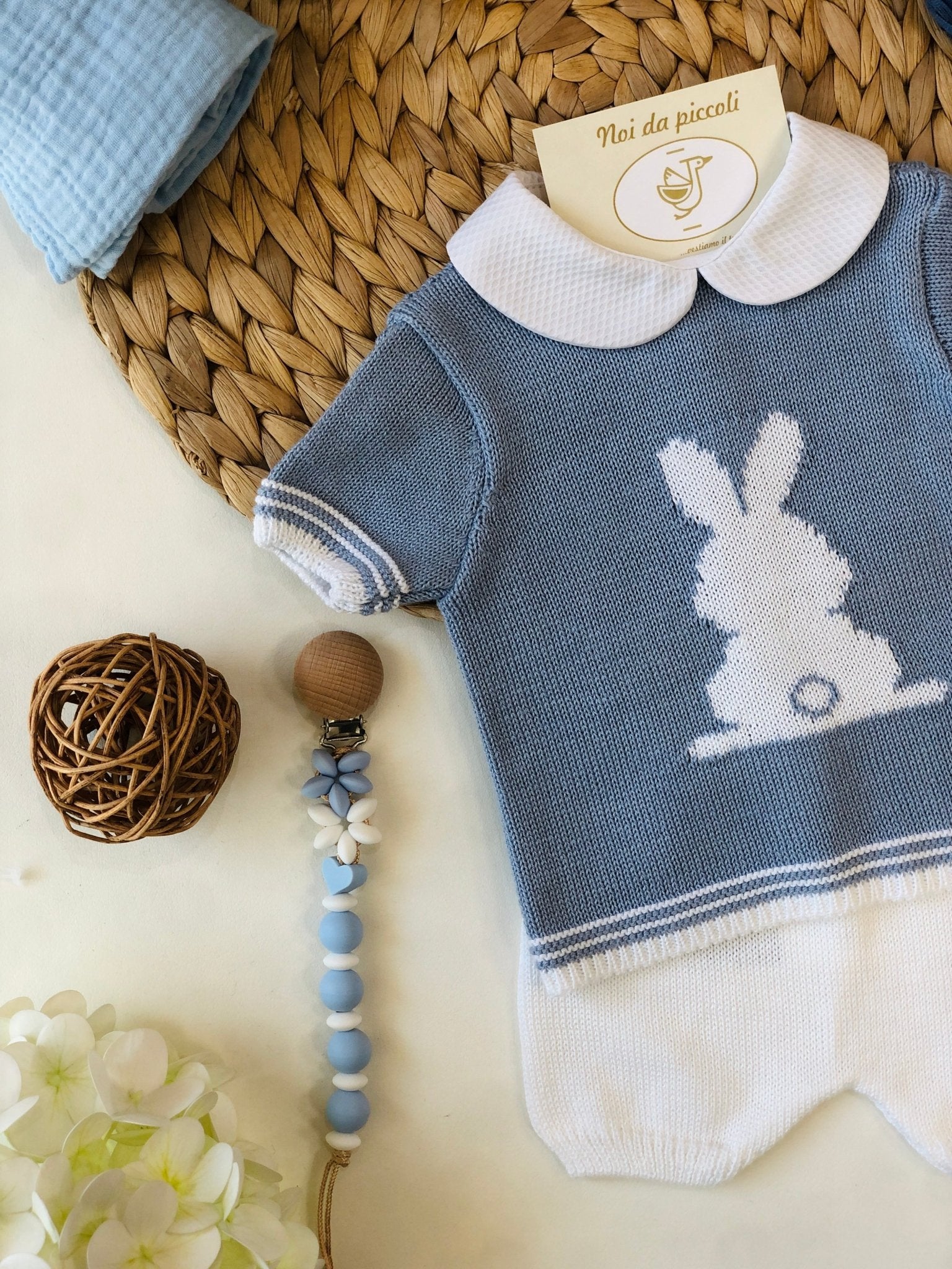 MAGLIA CON SHORT POLVERE BUNNY FILATO - Noi da piccoli