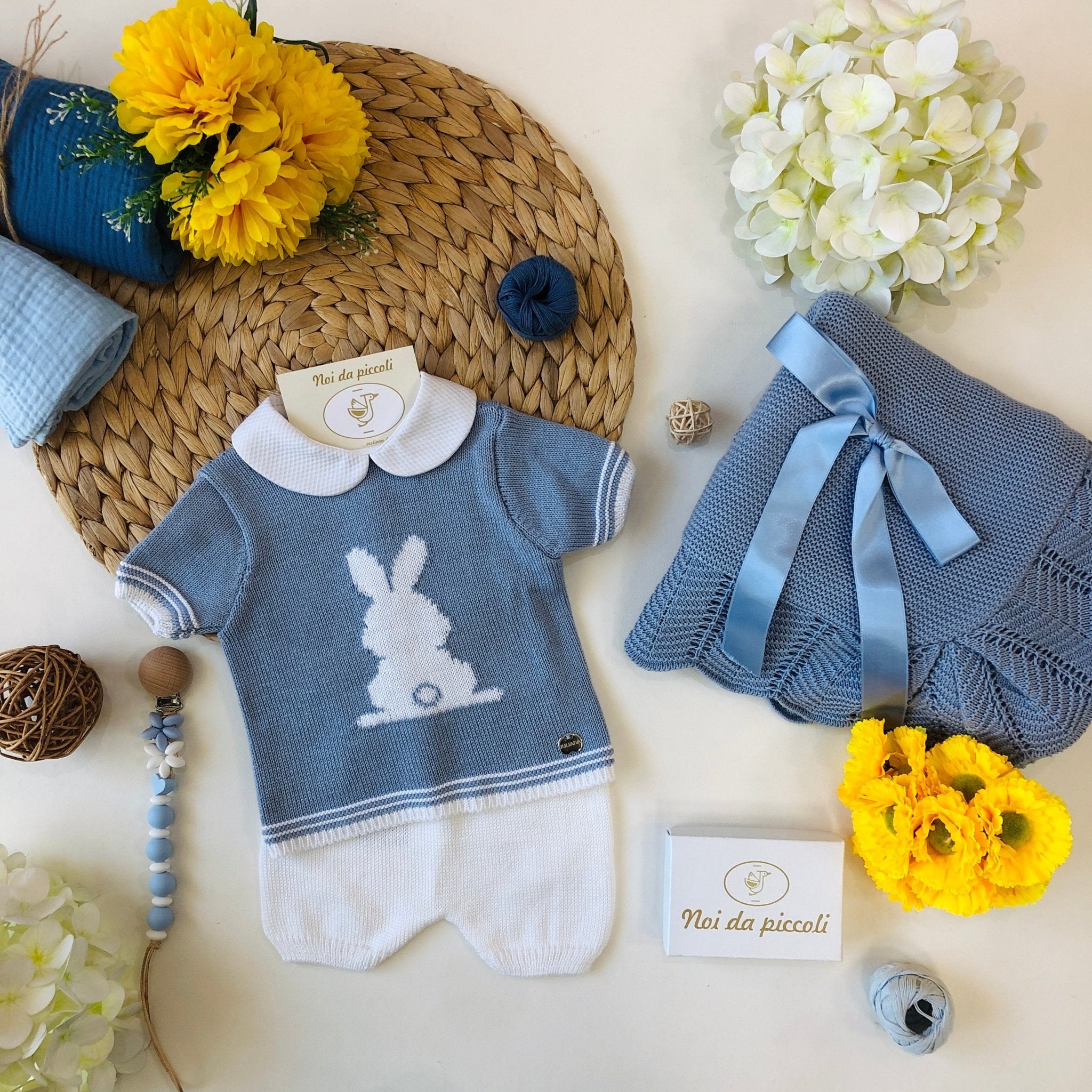 MAGLIA CON SHORT POLVERE BUNNY FILATO - Noi da piccoli