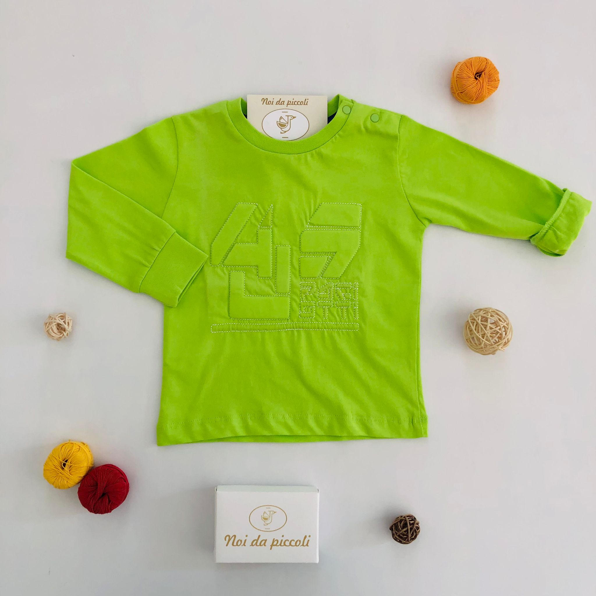 MAGLIA LIME CON JEANS NERO/GREY CESARE PACIOTTI - Noi da piccoli