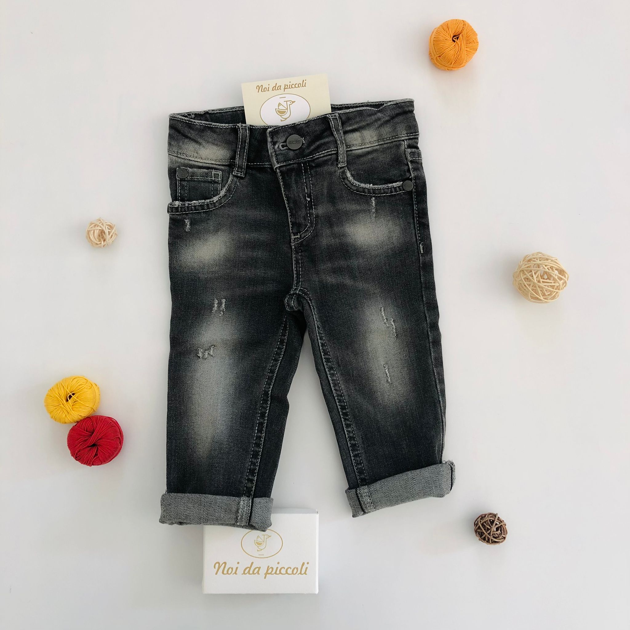 MAGLIA LIME CON JEANS NERO/GREY CESARE PACIOTTI - Noi da piccoli