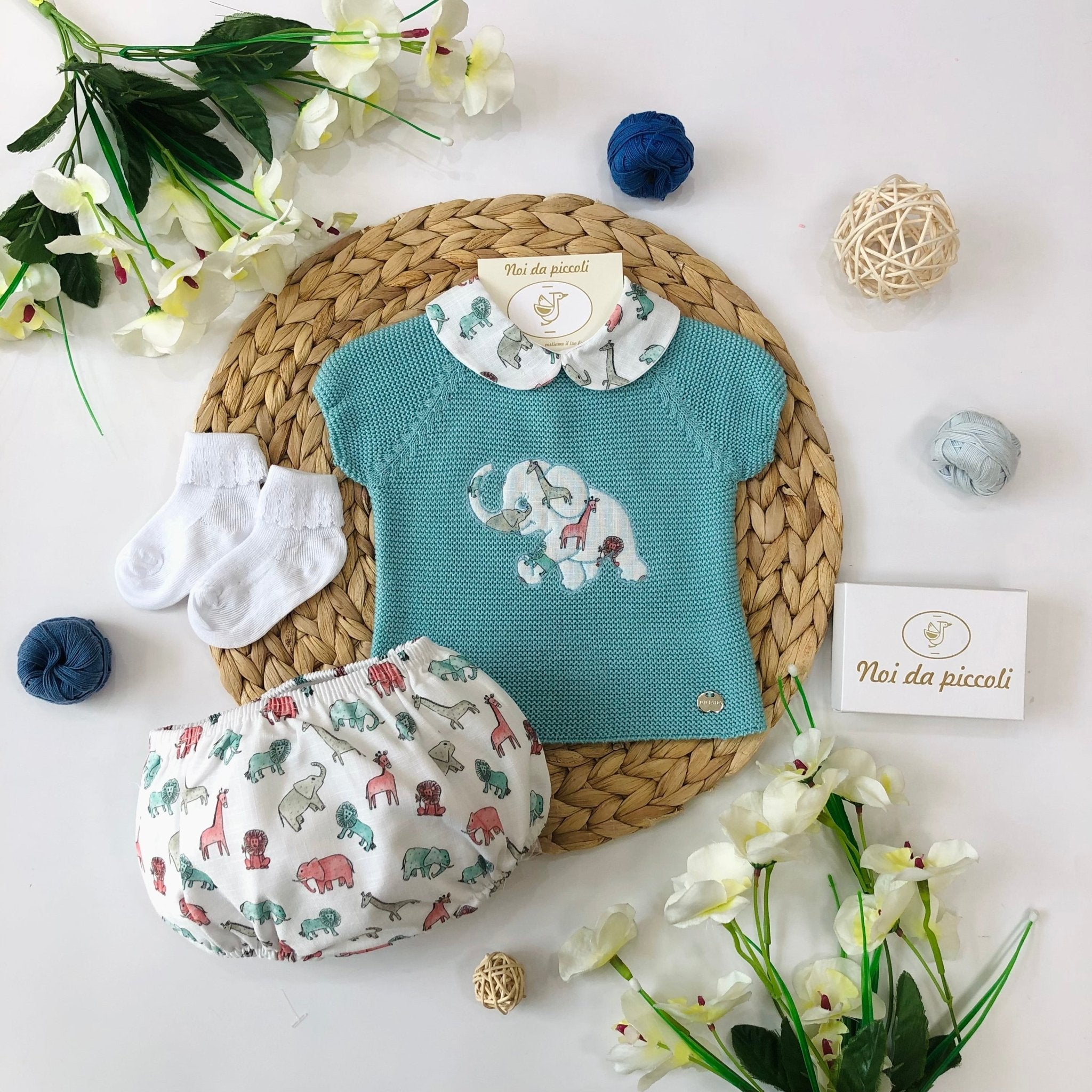 MAGLIETTINA CON SHORT FILATO SAVAN - Noi da piccoli