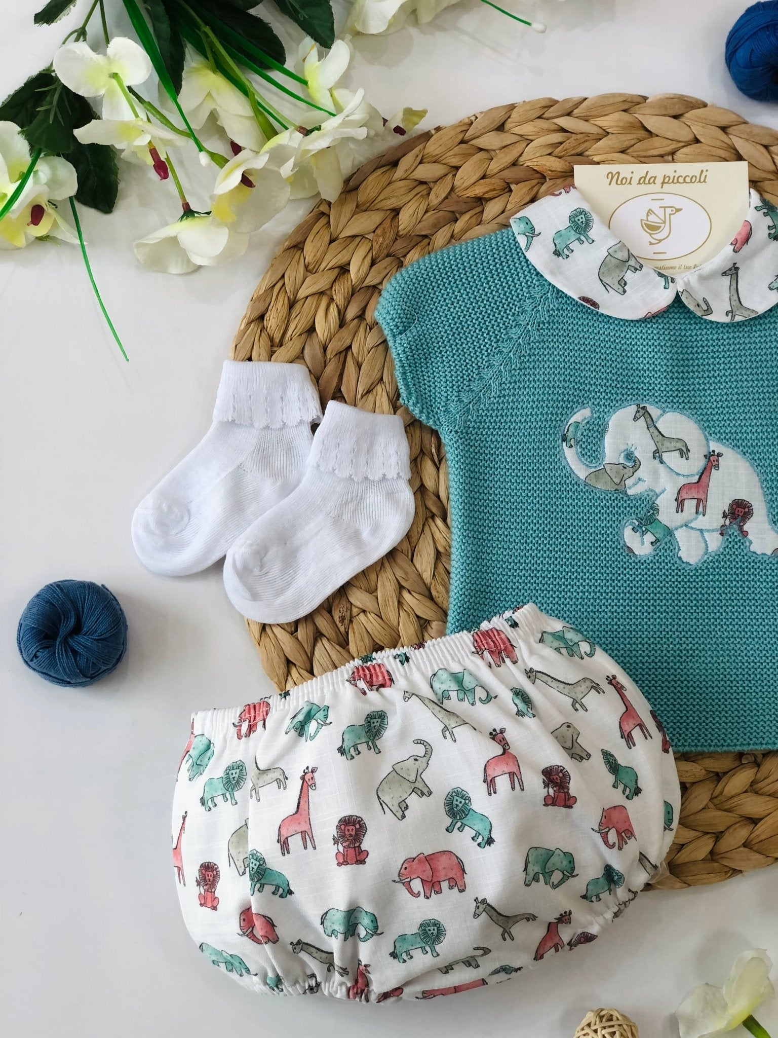 MAGLIETTINA CON SHORT FILATO SAVAN - Noi da piccoli