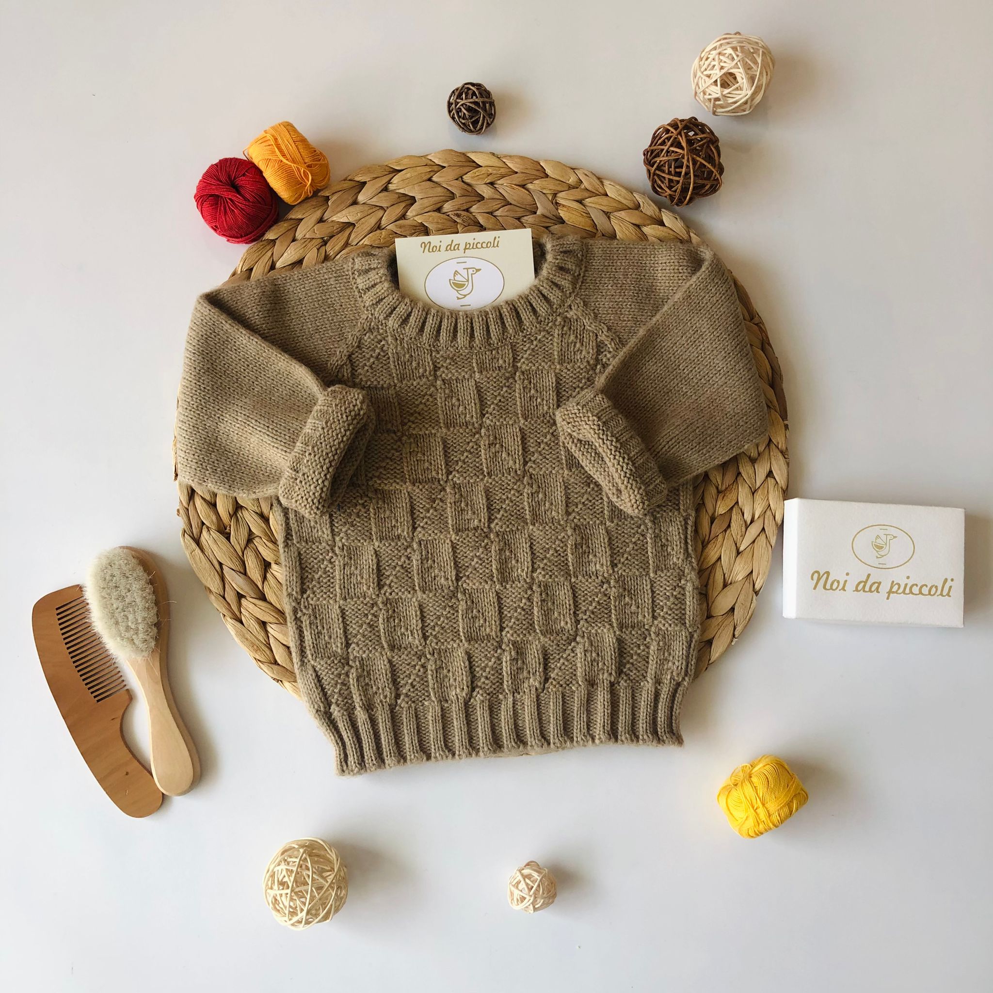 MAGLIONCINO CASTAGNA BOY - Noi da piccoli