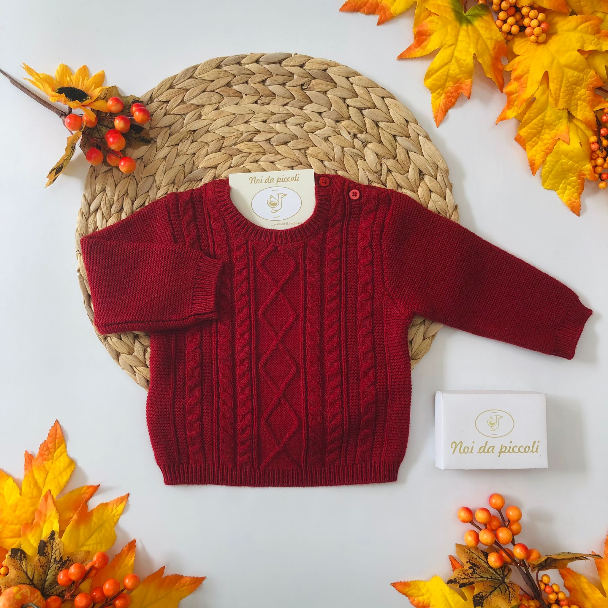 MAGLIONCINO GUINDA - Noi da piccoli