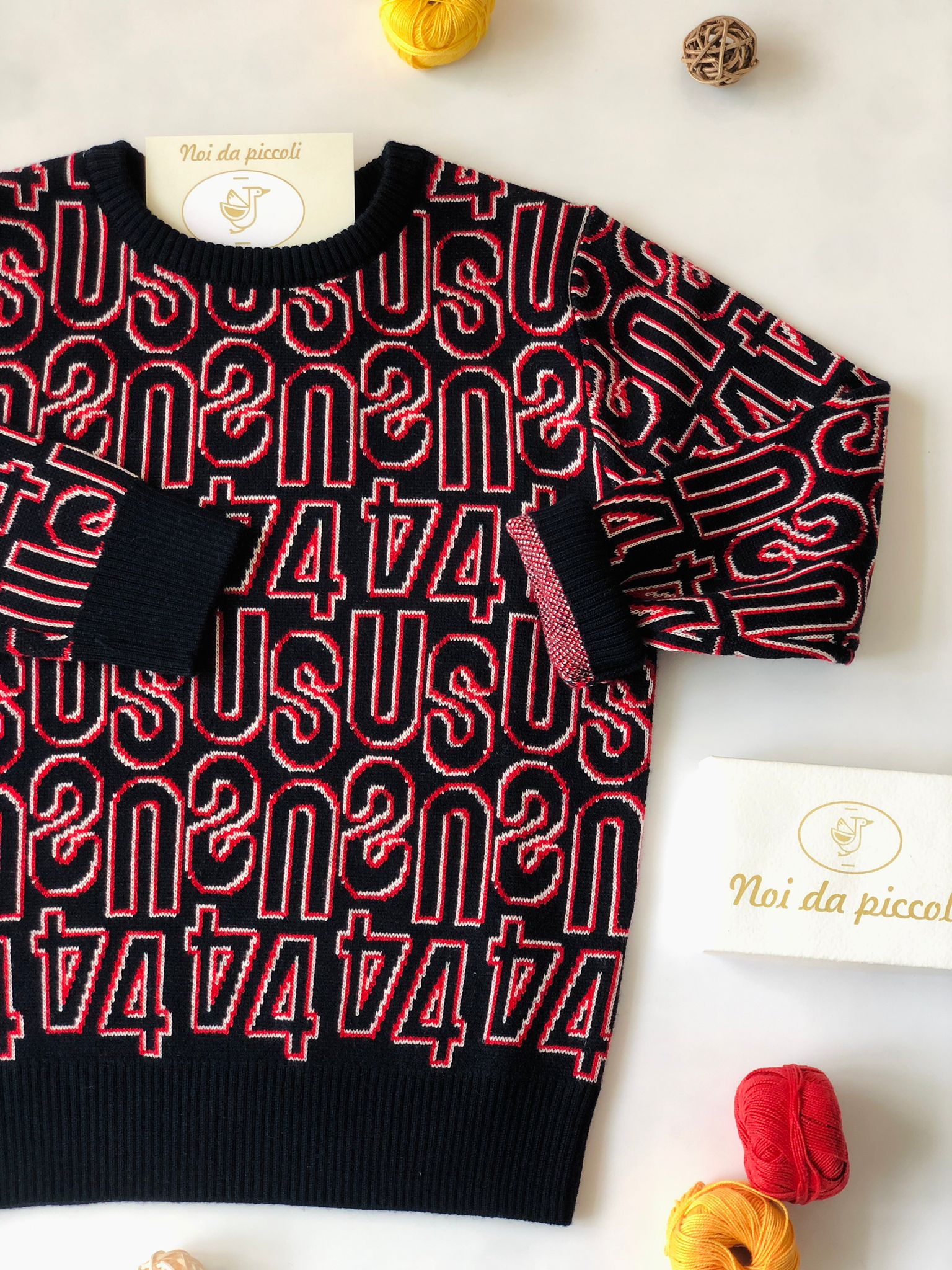 MAGLIONCINO ROSSO/BLU CESARE PACIOTTI - Noi da piccoli