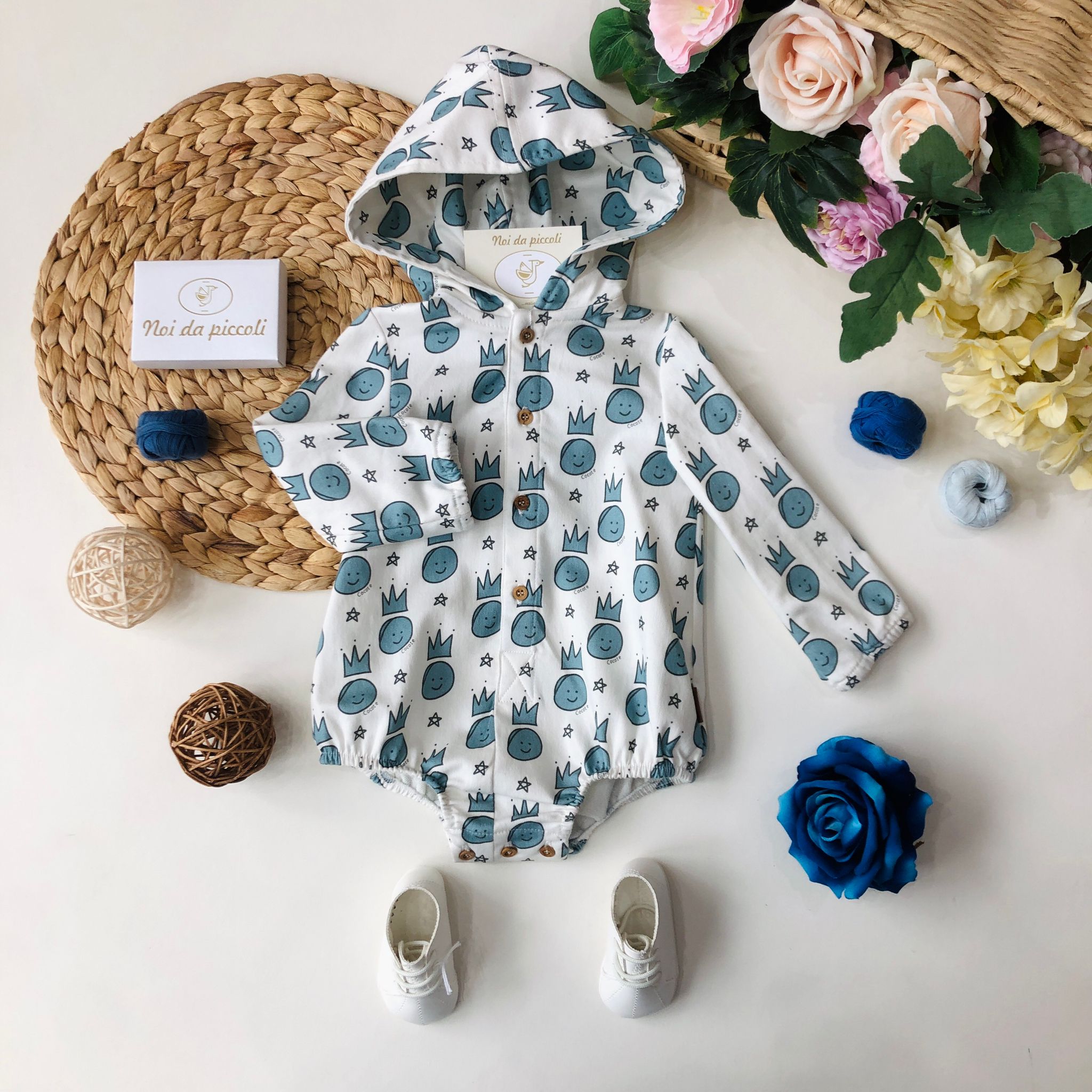 PAGLIACCETTO BIANCO EMOIJ - Noi da piccoli