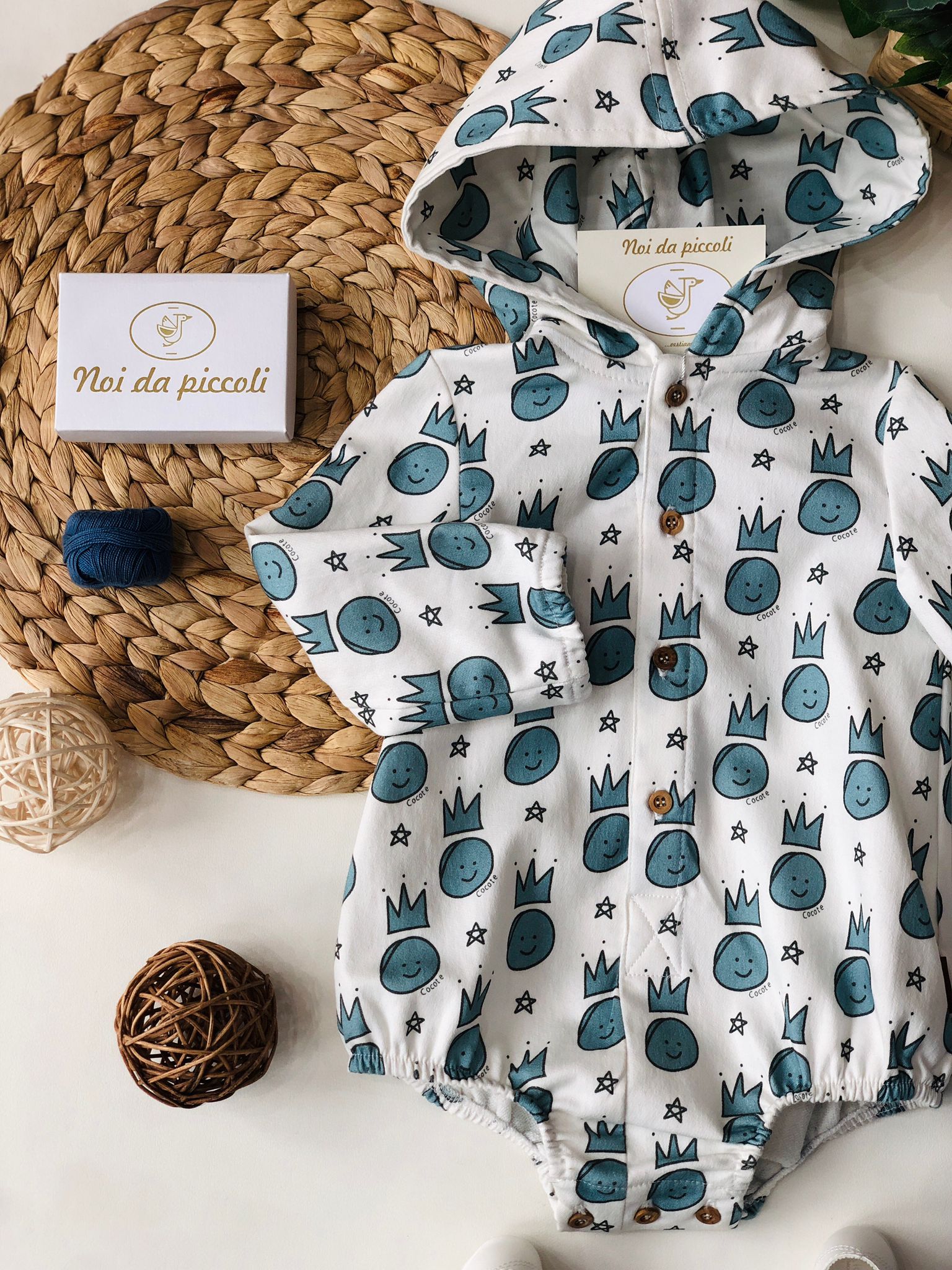 PAGLIACCETTO BIANCO EMOIJ - Noi da piccoli