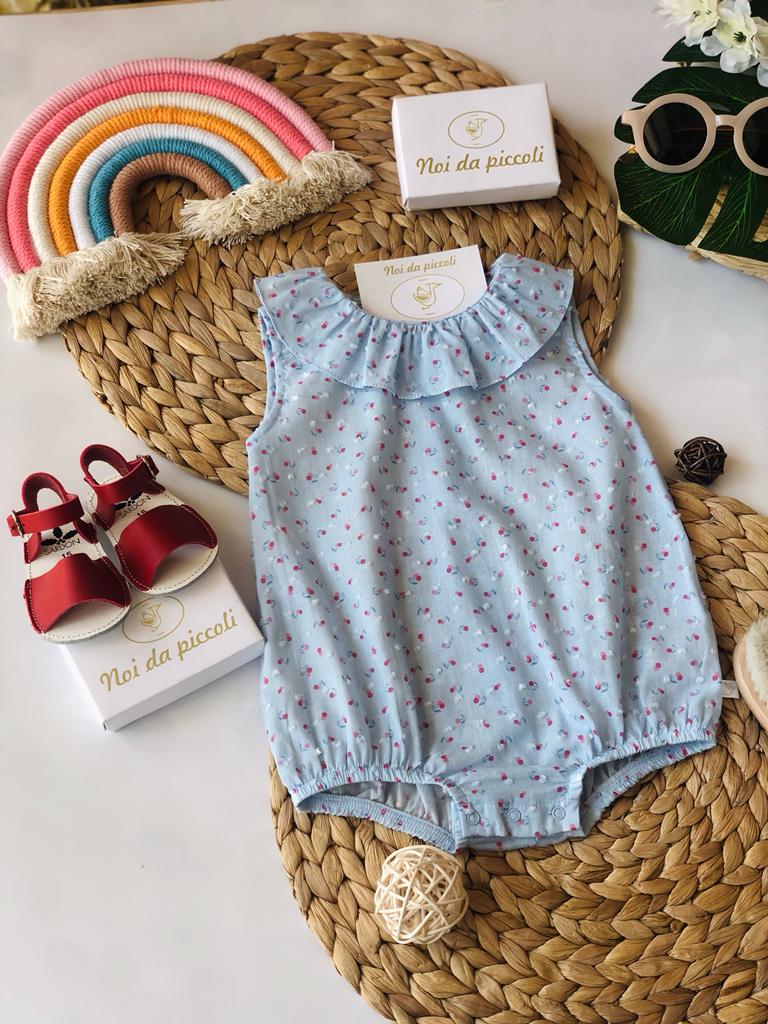 PAGLIACCETTO IN COTONE INDACO - Noi da piccoli