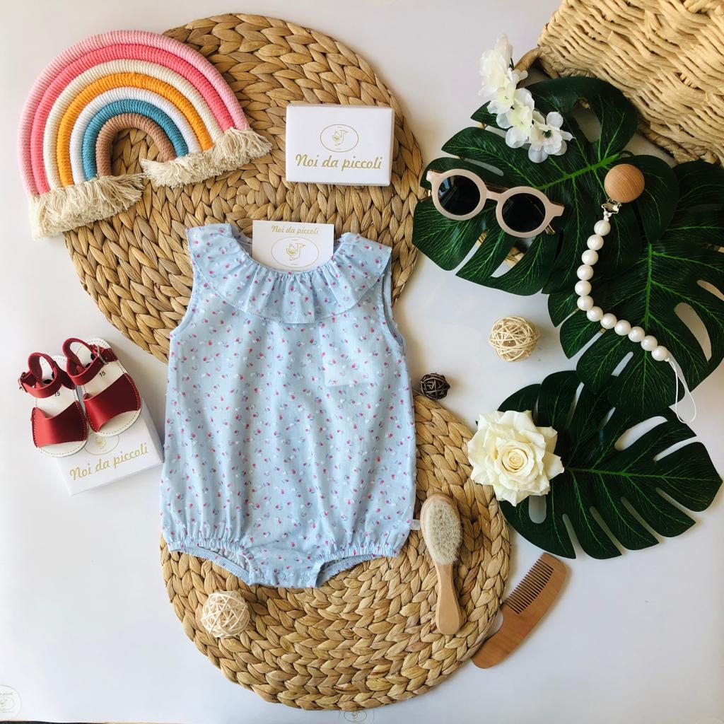 PAGLIACCETTO IN COTONE INDACO - Noi da piccoli