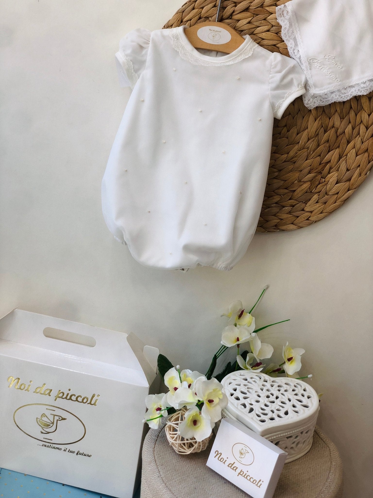 PAGLIACCETTO LATTE E POIS ECRU - Noi da piccoli