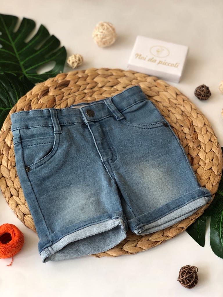 PANTALONCINO DI JEANS CHIARO - Noi da piccoli