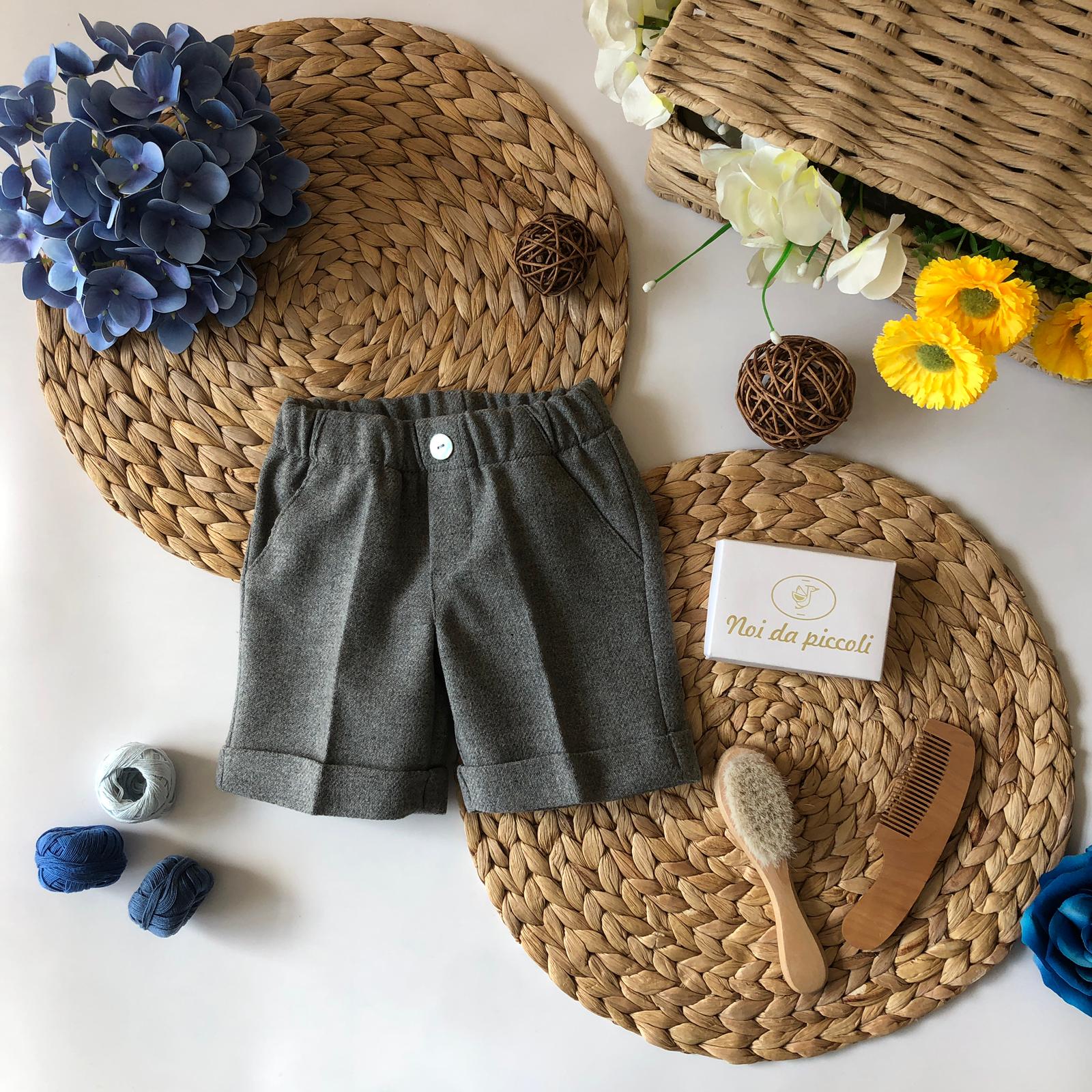 PANTALONCINO GRIGIO CHIARO - Noi da piccoli