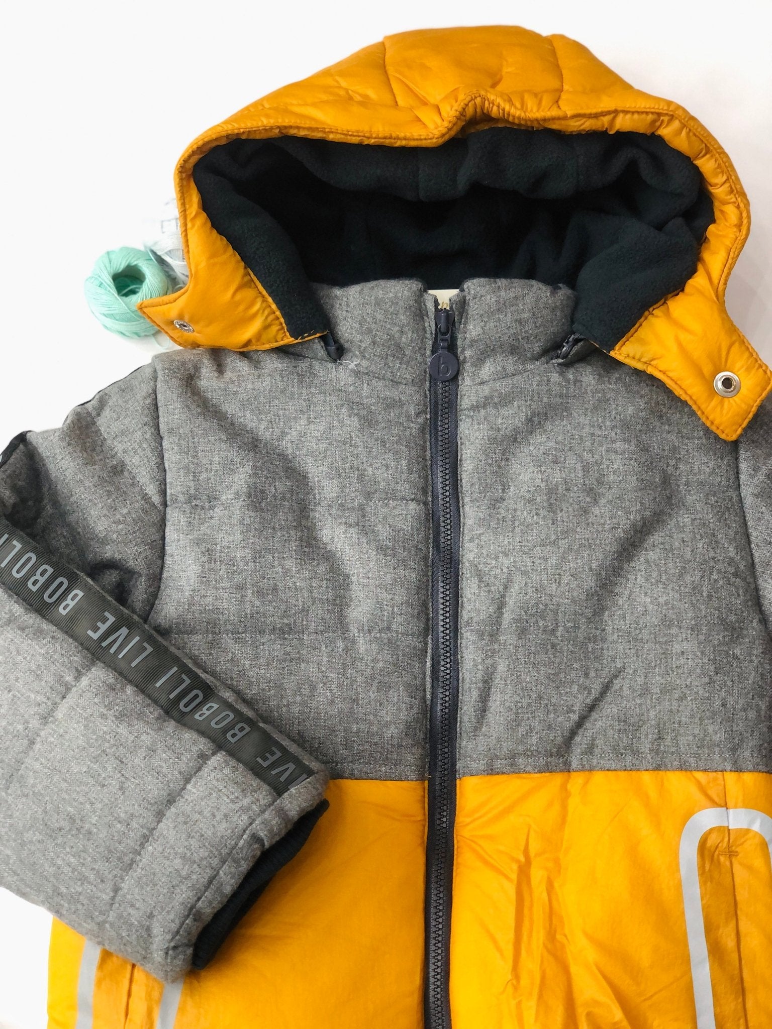PARKA GREY- SENAPE BOY - Noi da piccoli