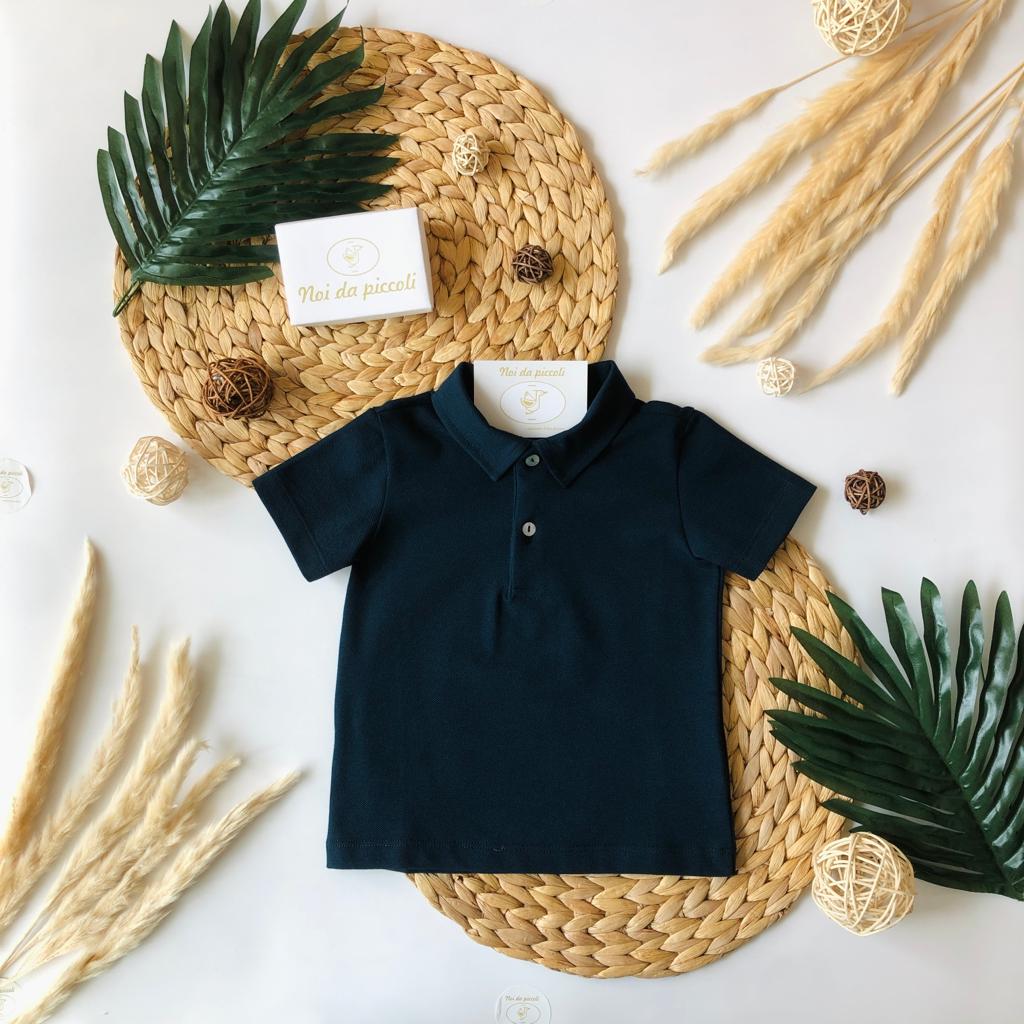 POLO CON BERMUDA BIANCO - Noi da piccoli