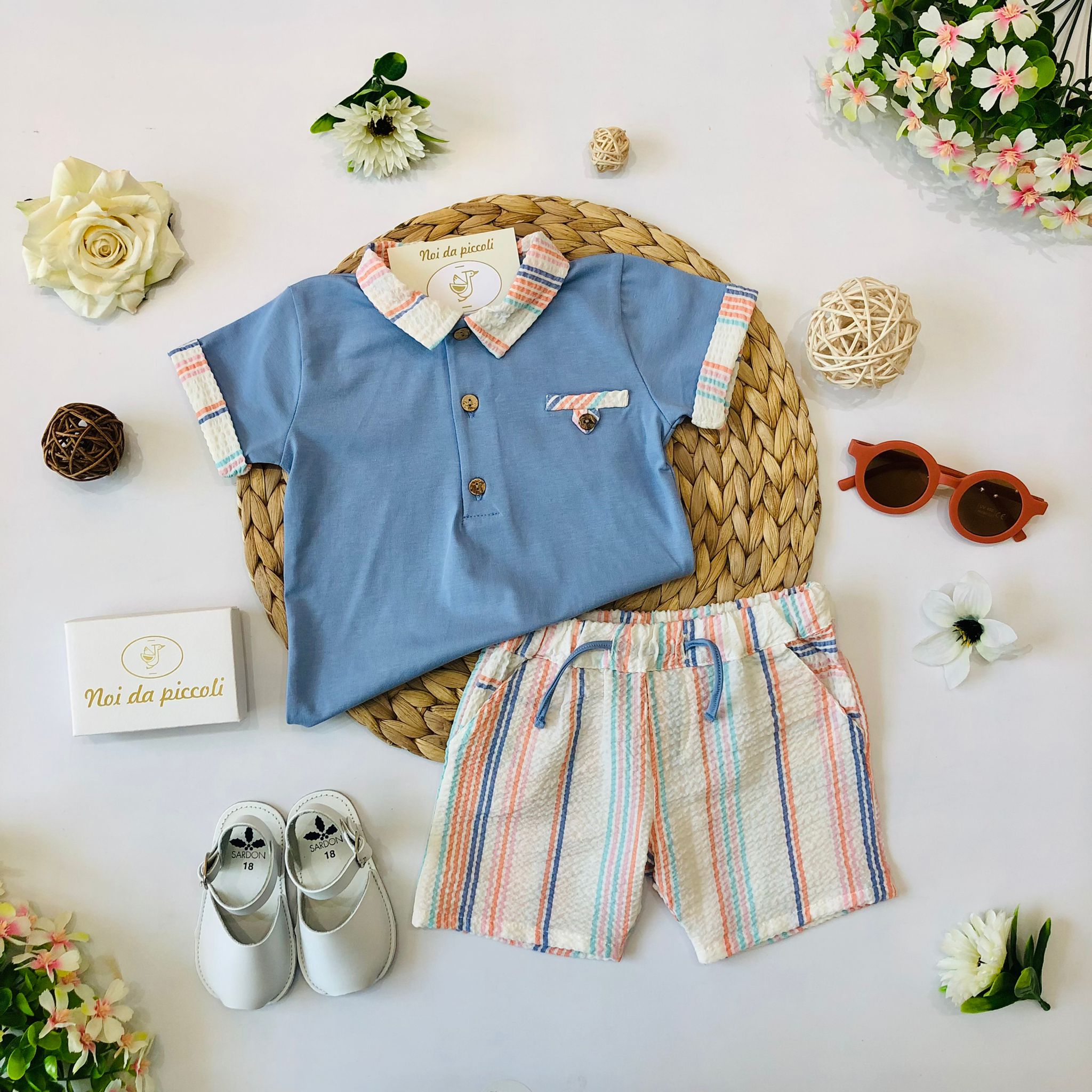 POLO CON SHORT RIGHINI COLOR - Noi da piccoli