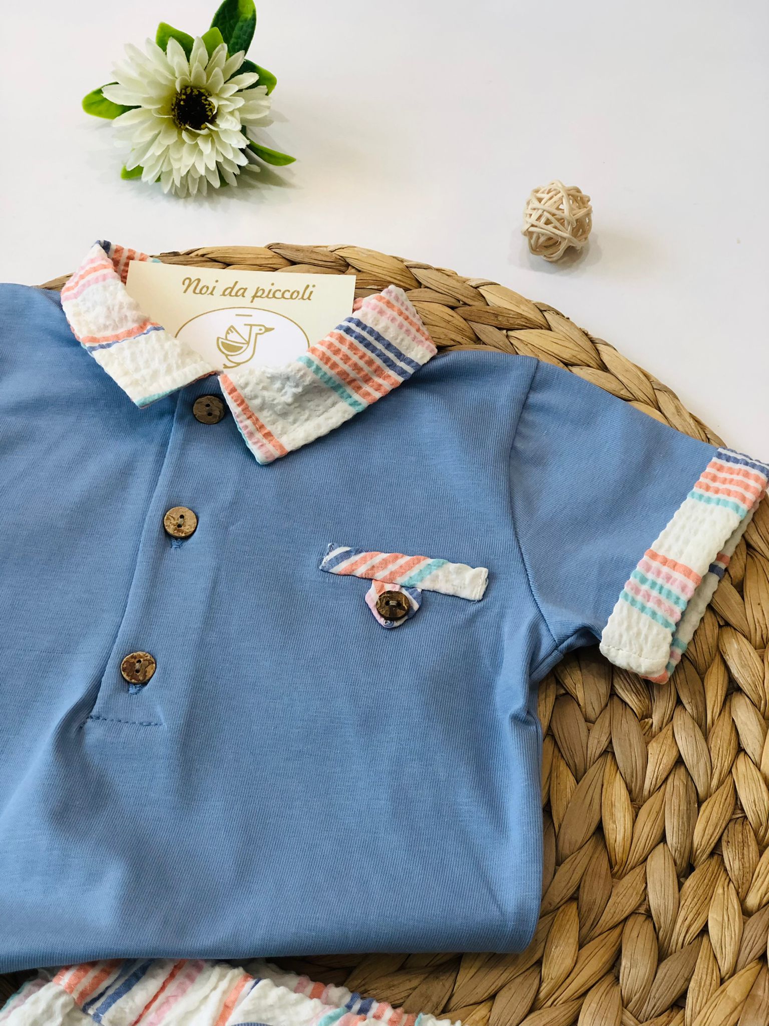 POLO CON SHORT RIGHINI COLOR - Noi da piccoli