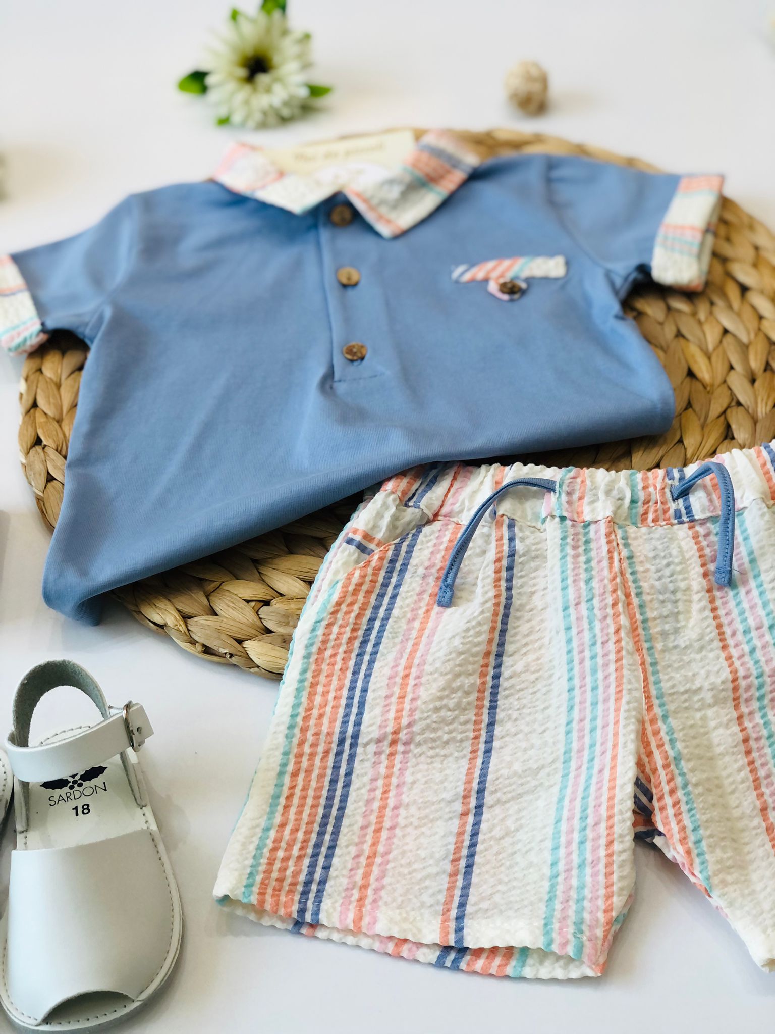 POLO CON SHORT RIGHINI COLOR - Noi da piccoli