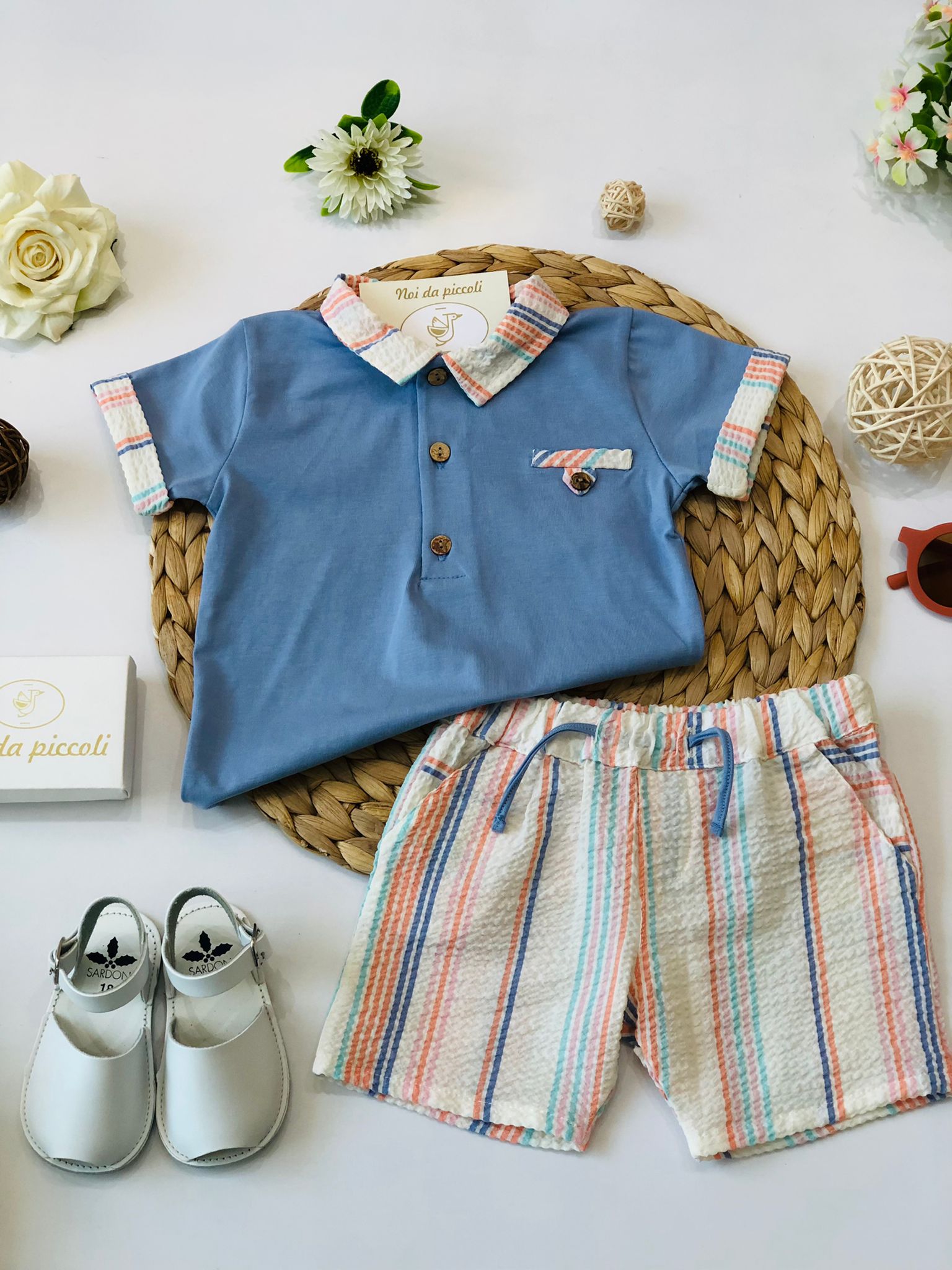 POLO CON SHORT RIGHINI COLOR - Noi da piccoli