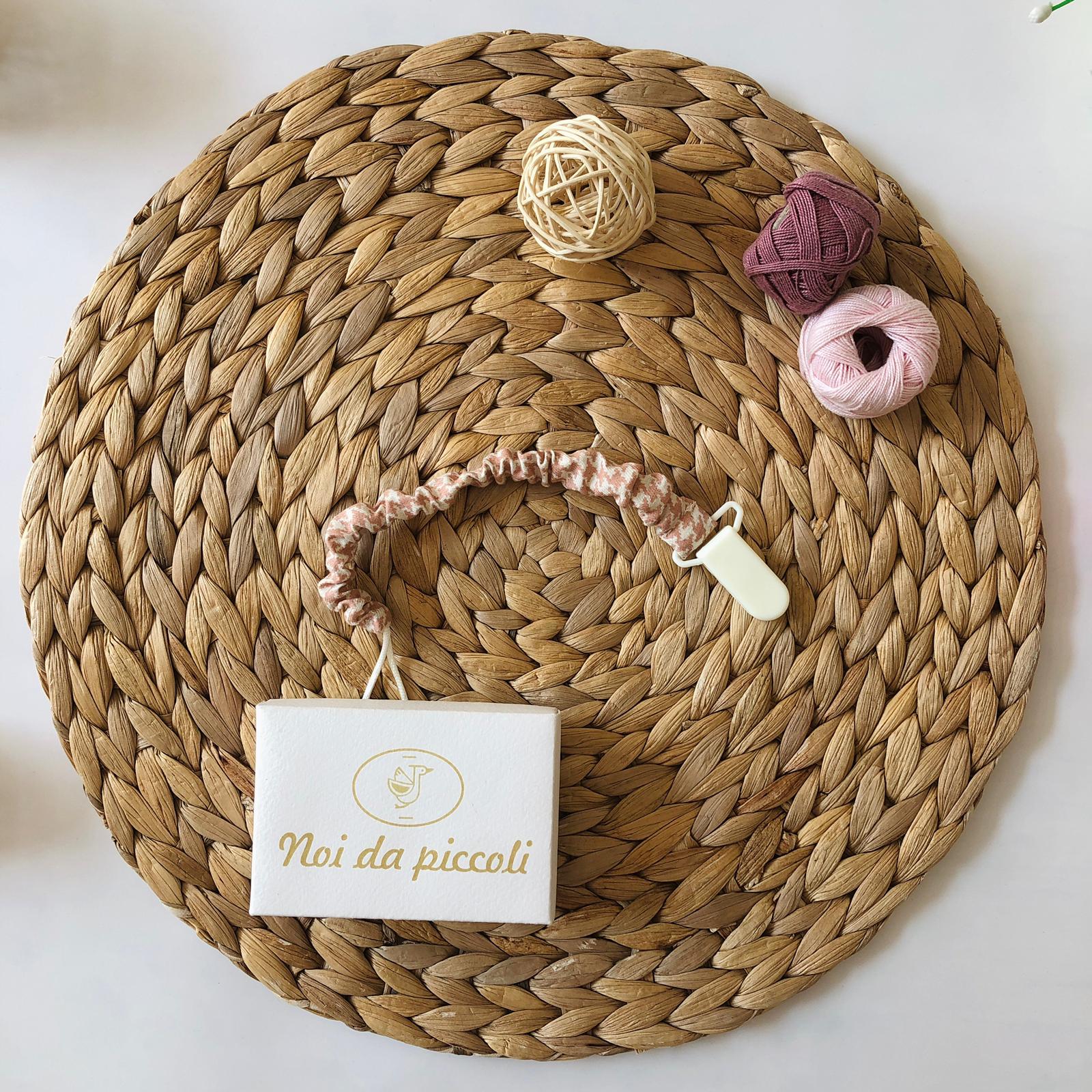 PORTACIUCCIO BIEGE QUADRI - Noi da piccoli