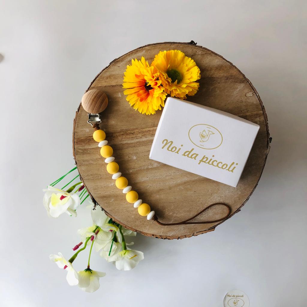 PORTACIUCCIO GIALLO BIANCO - Noi da piccoli