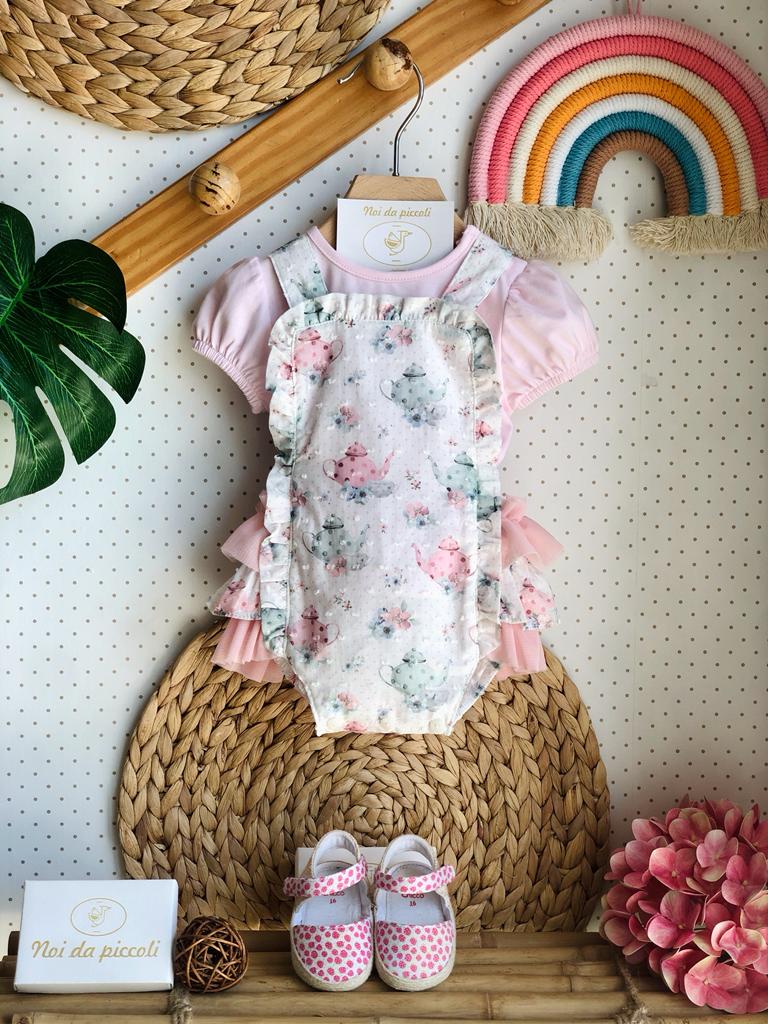 SALOPETTE IN COTONE TEIERA - Noi da piccoli