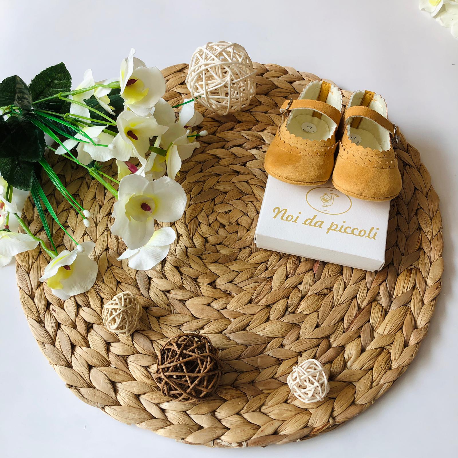 SCARPA A BAMBOLINA SENAPE - Noi da piccoli