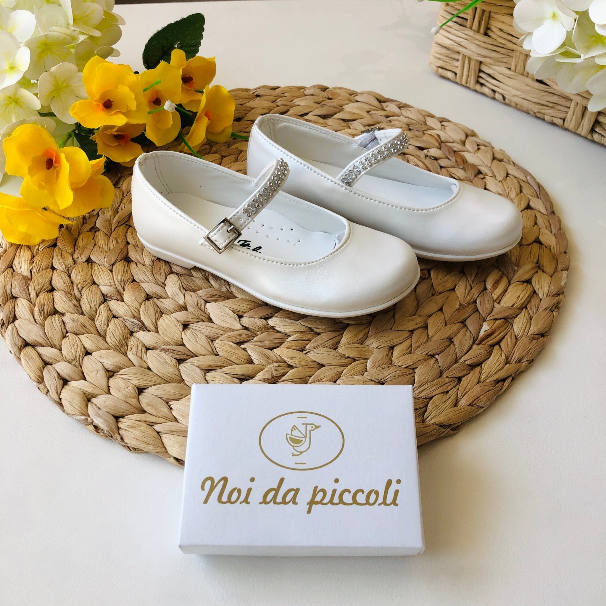 SCARPA BAMBOLINA PRIMI PASSI BIANCO PERLATO - Noi da piccoli