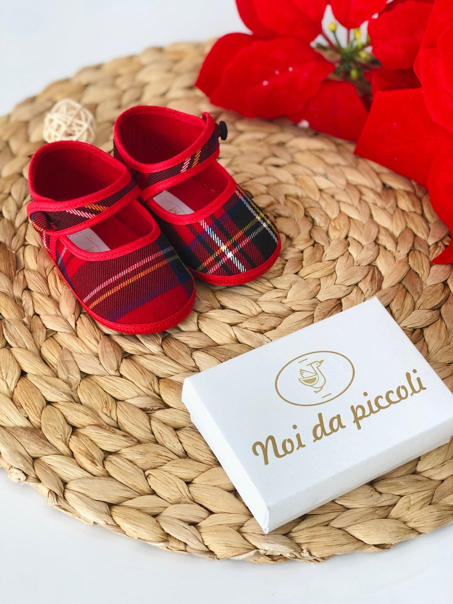 SCARPA TARTAN ROSSA - Noi da piccoli